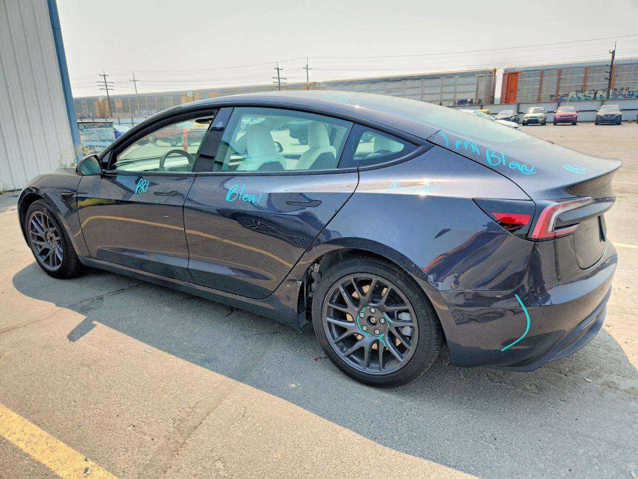 2024 Tesla Model 3 Gray vin: 5YJ3E1EAXRF849251