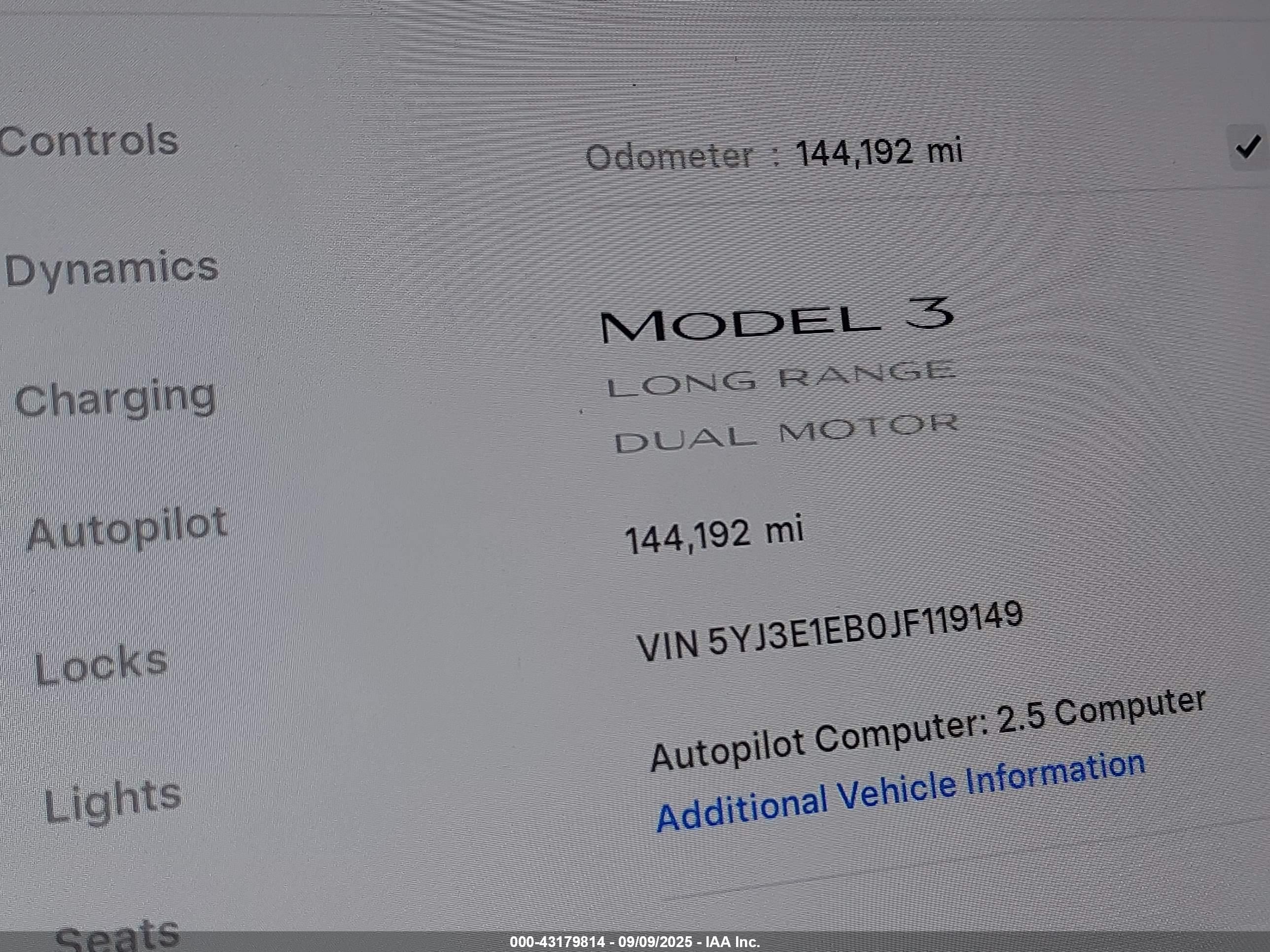 2018 Tesla Model 3 Long Range/performance Серый vin: 5YJ3E1EB0JF119149