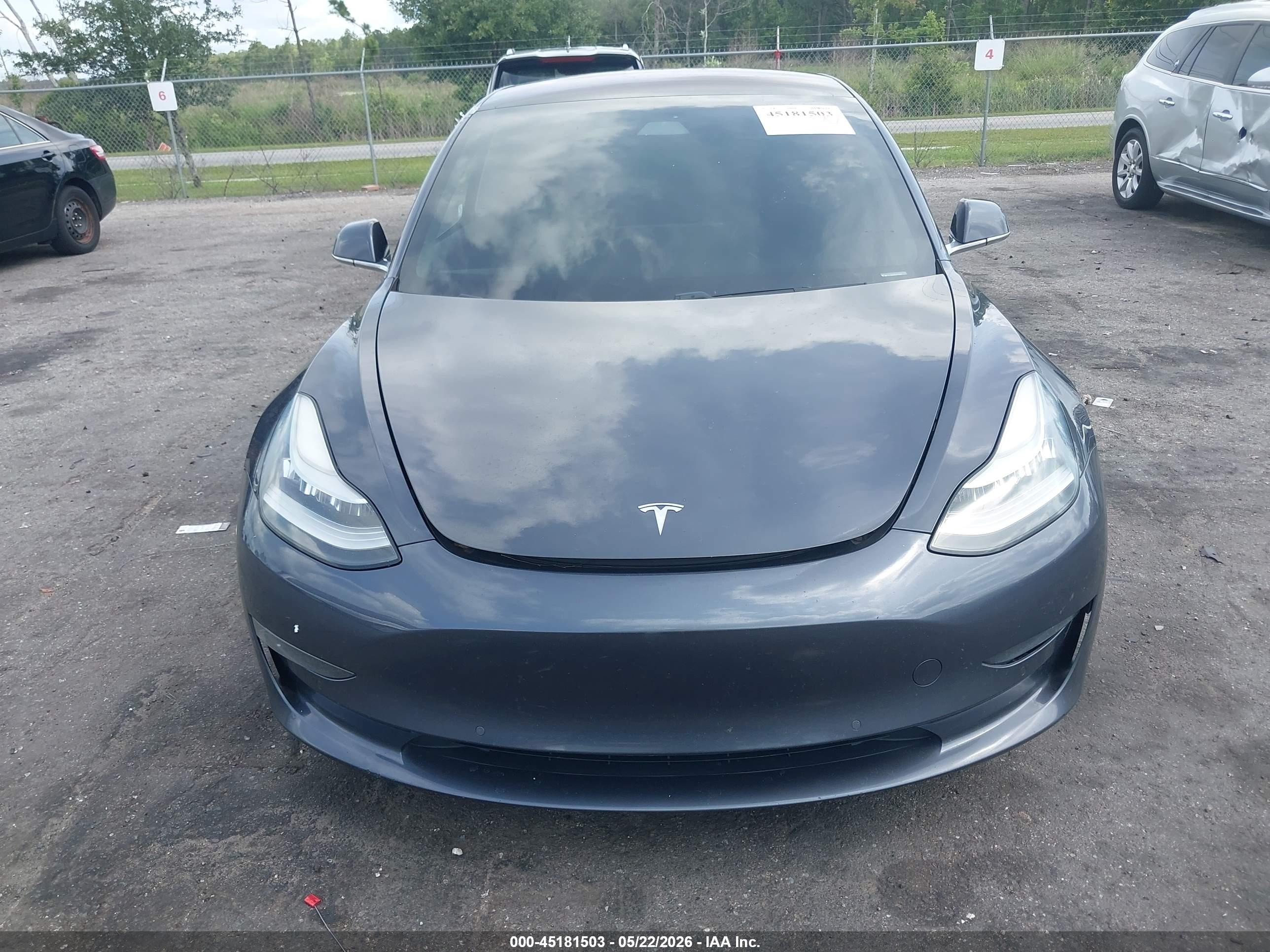 2018 Tesla Model 3 Long Range/performance Gray vin: 5YJ3E1EB0JF121211