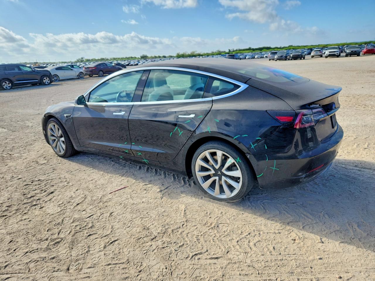 2019 Tesla Model 3 Black vin: 5YJ3E1EB0KF195617