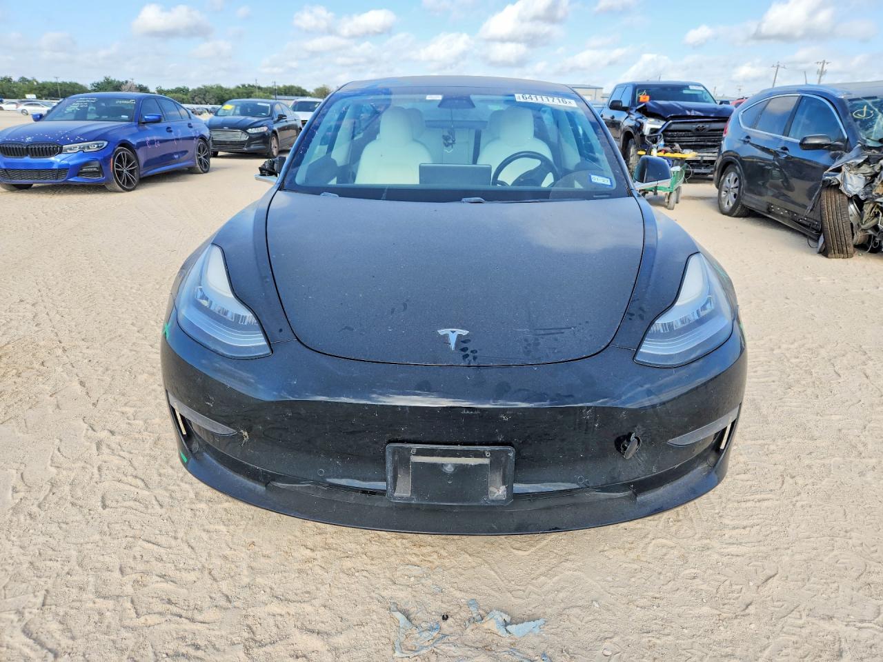 2019 Tesla Model 3 Black vin: 5YJ3E1EB0KF195617