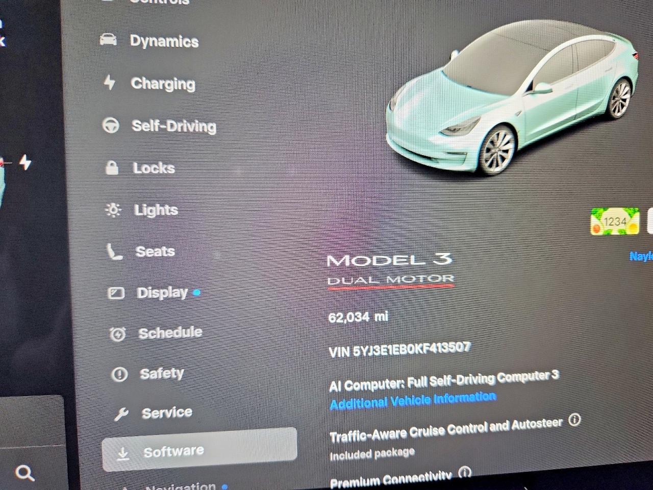 2019 Tesla Model 3 Gray vin: 5YJ3E1EB0KF413507