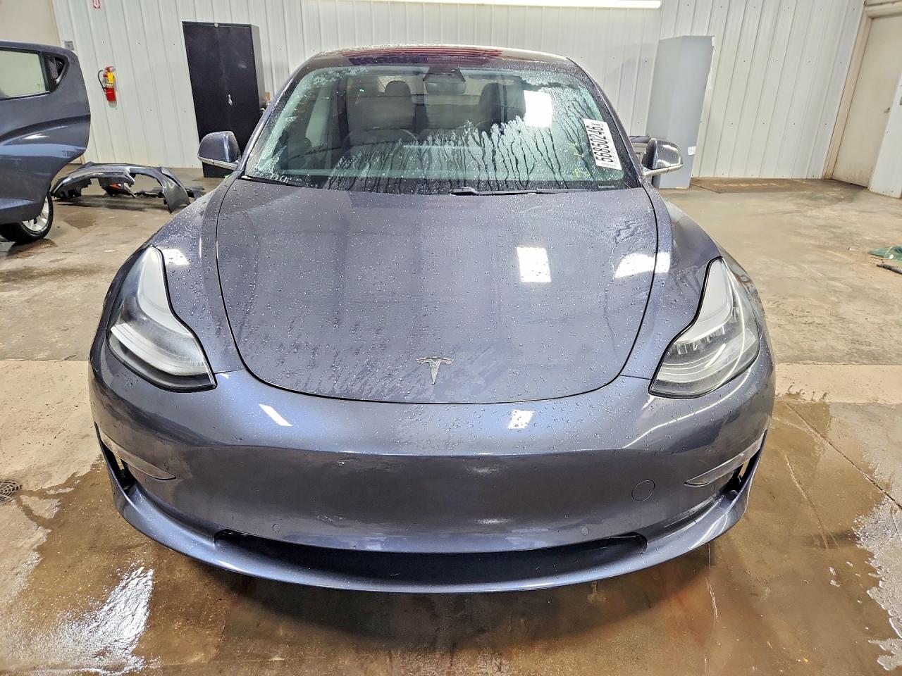 2019 Tesla Model 3 Gray vin: 5YJ3E1EB0KF413507