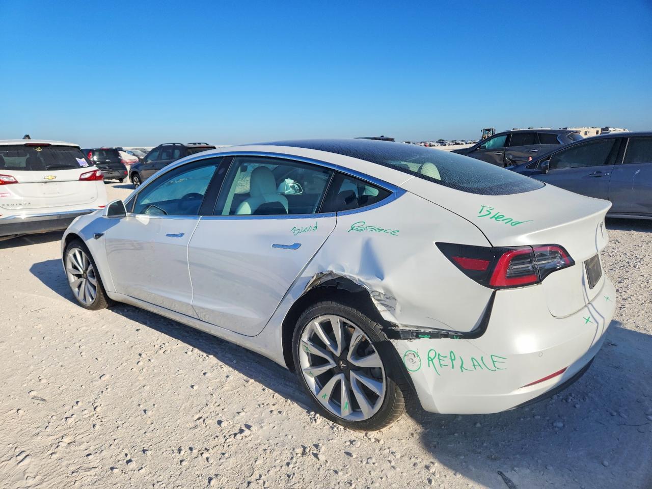 2020 Tesla Model 3 White vin: 5YJ3E1EB0LF640343