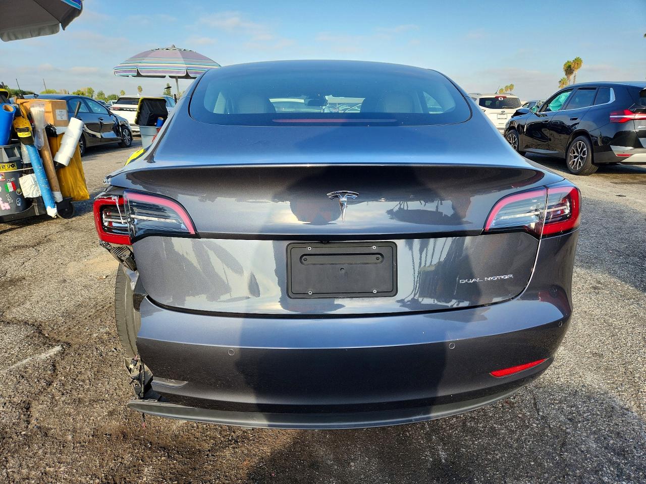 2021 Tesla Model 3 Серый vin: 5YJ3E1EB1MF997791