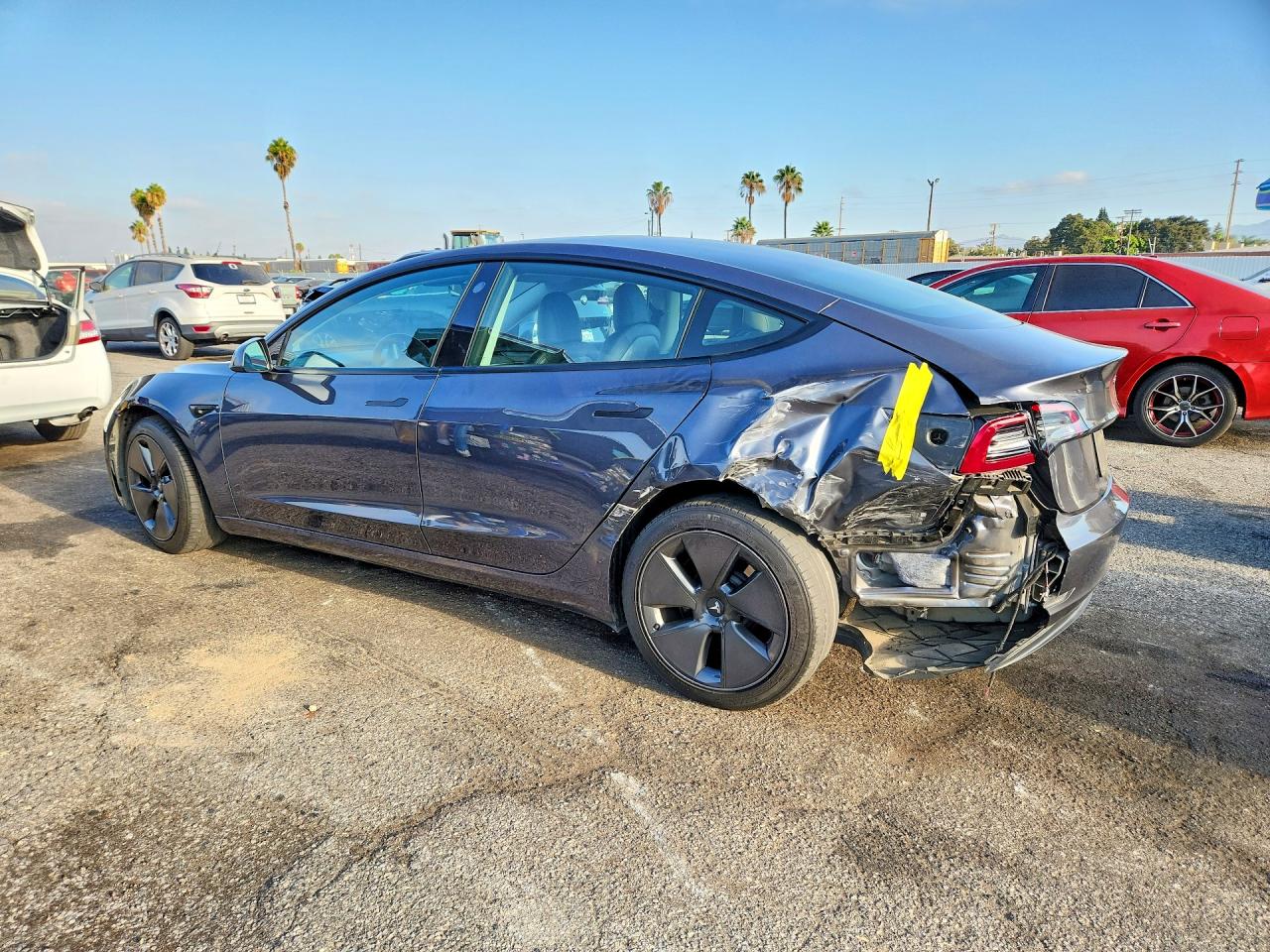 2021 Tesla Model 3 Серый vin: 5YJ3E1EB1MF997791