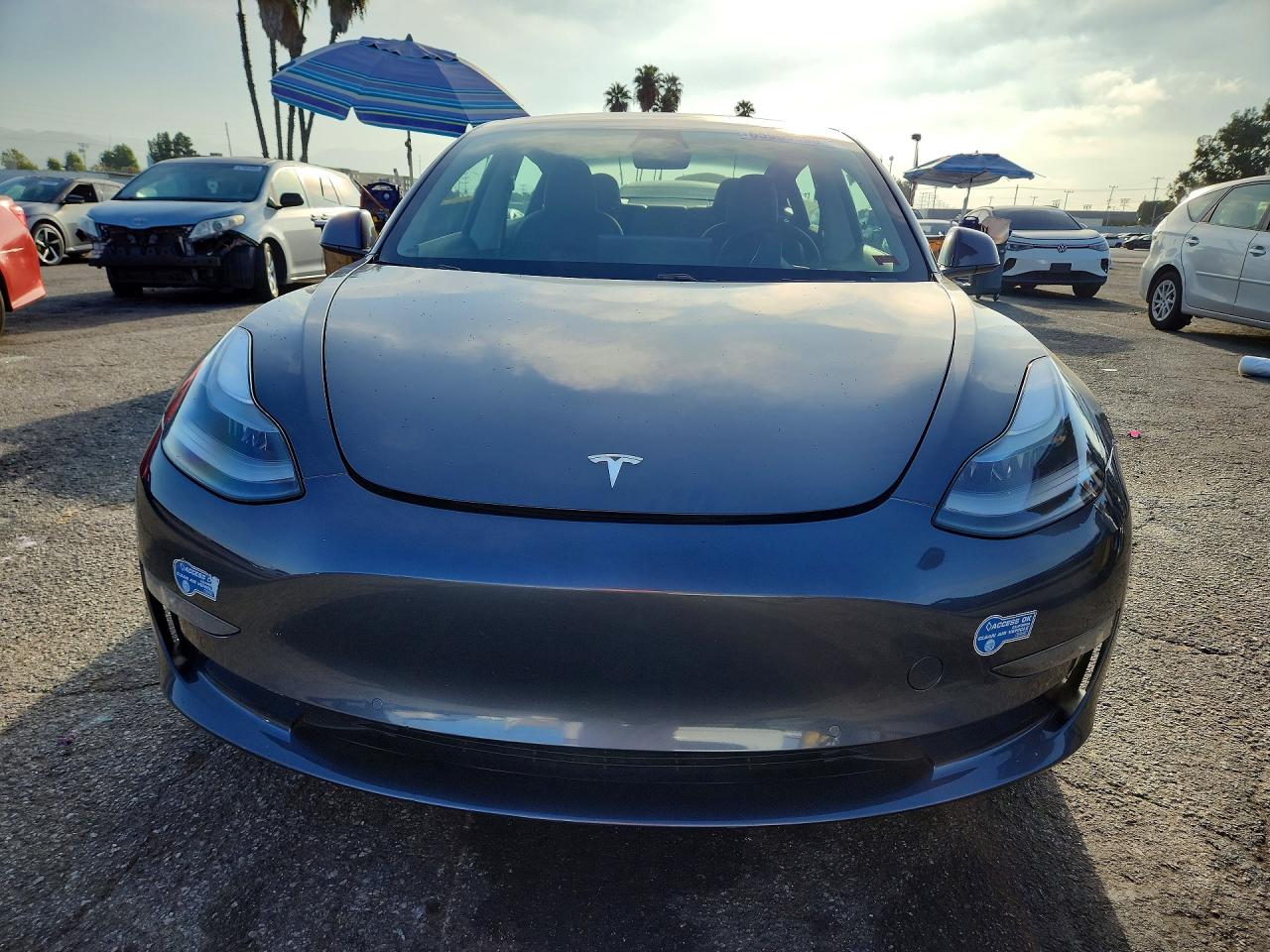 2021 Tesla Model 3 Серый vin: 5YJ3E1EB1MF997791
