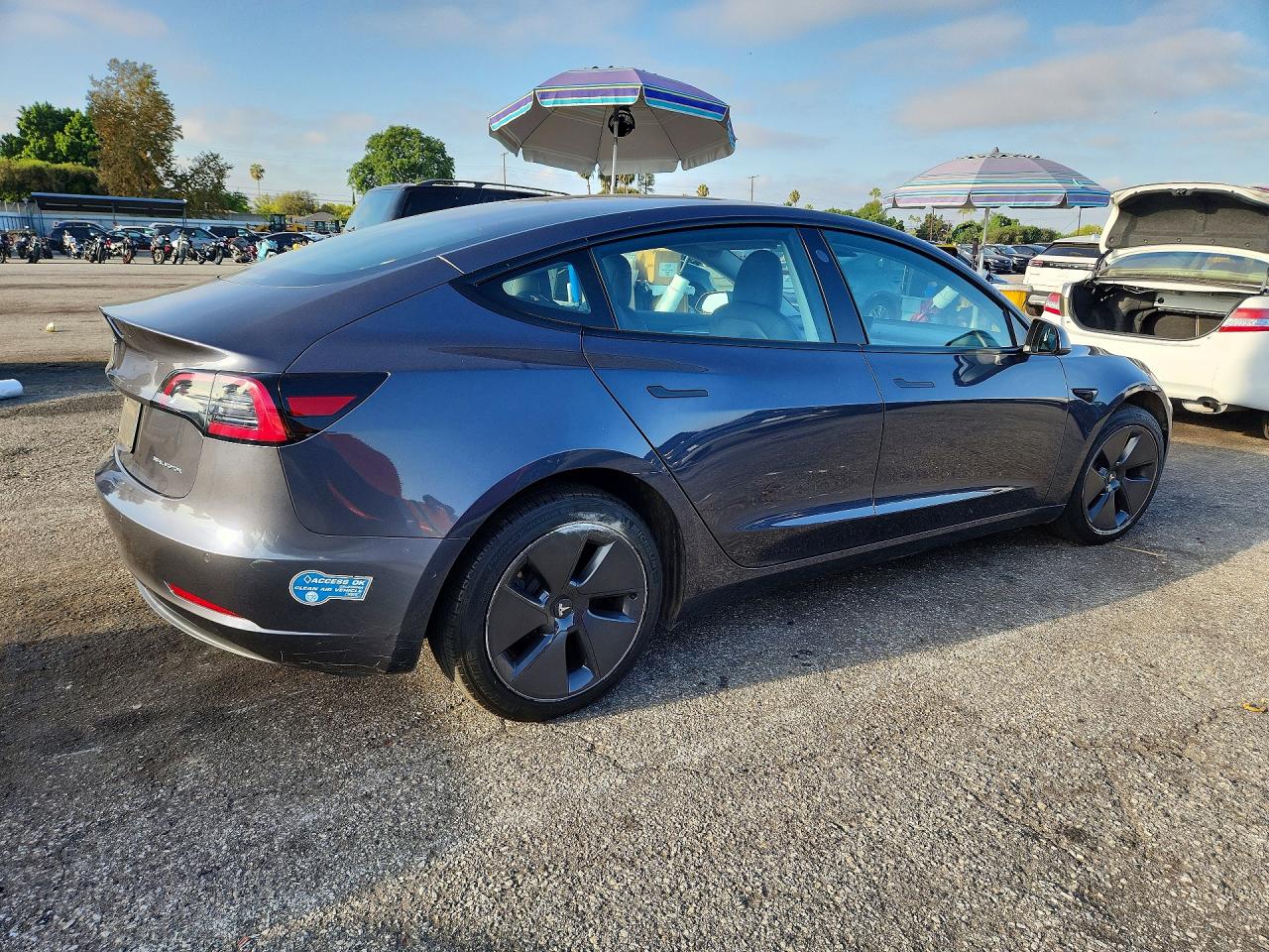 2021 Tesla Model 3 Серый vin: 5YJ3E1EB1MF997791