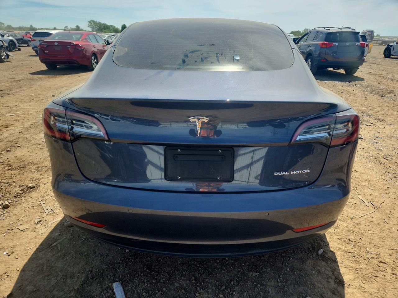 2022 Tesla Model 3 Gray vin: 5YJ3E1EB1NF174263