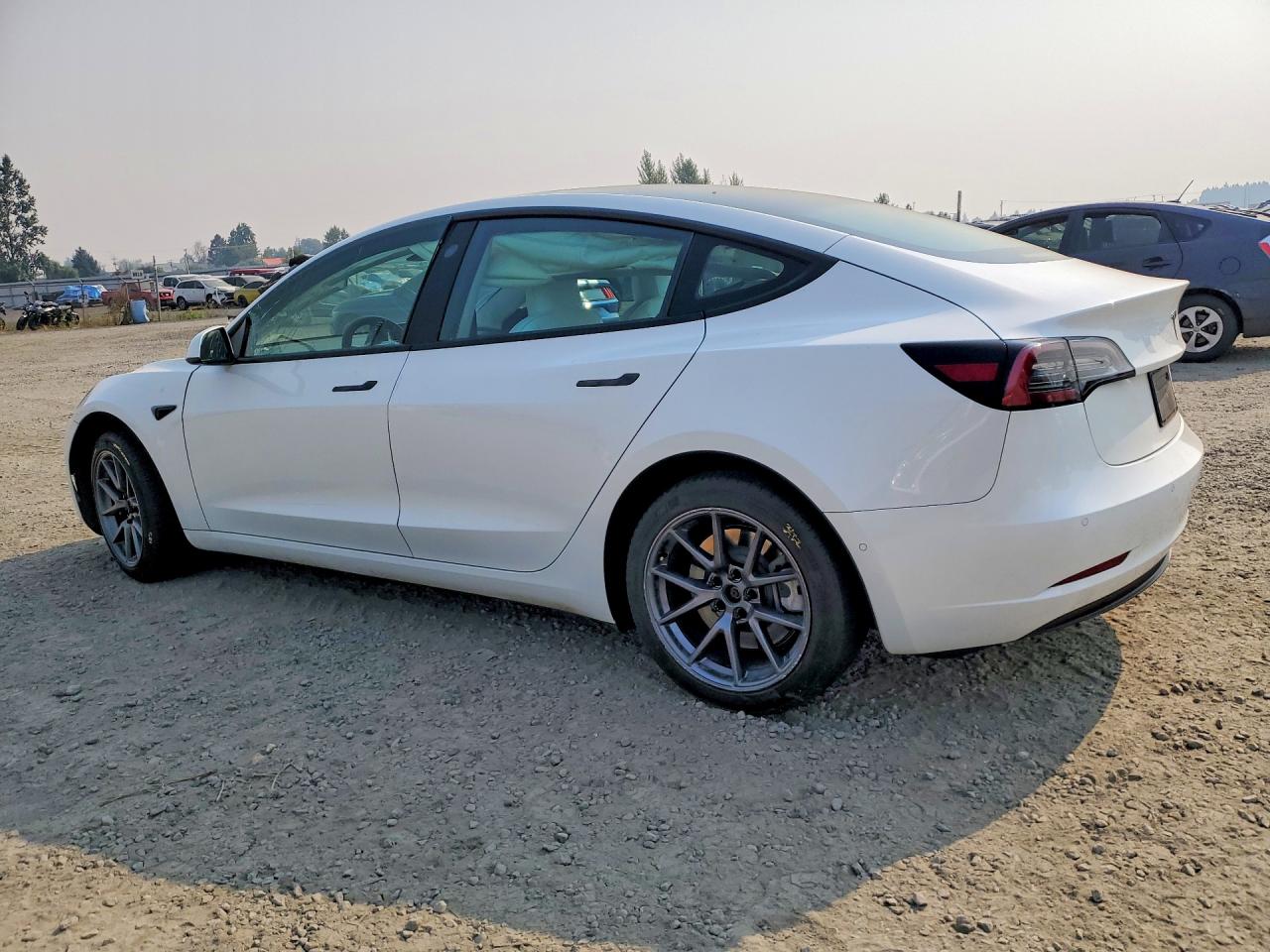 2022 Tesla Model 3 White vin: 5YJ3E1EB1NF343164
