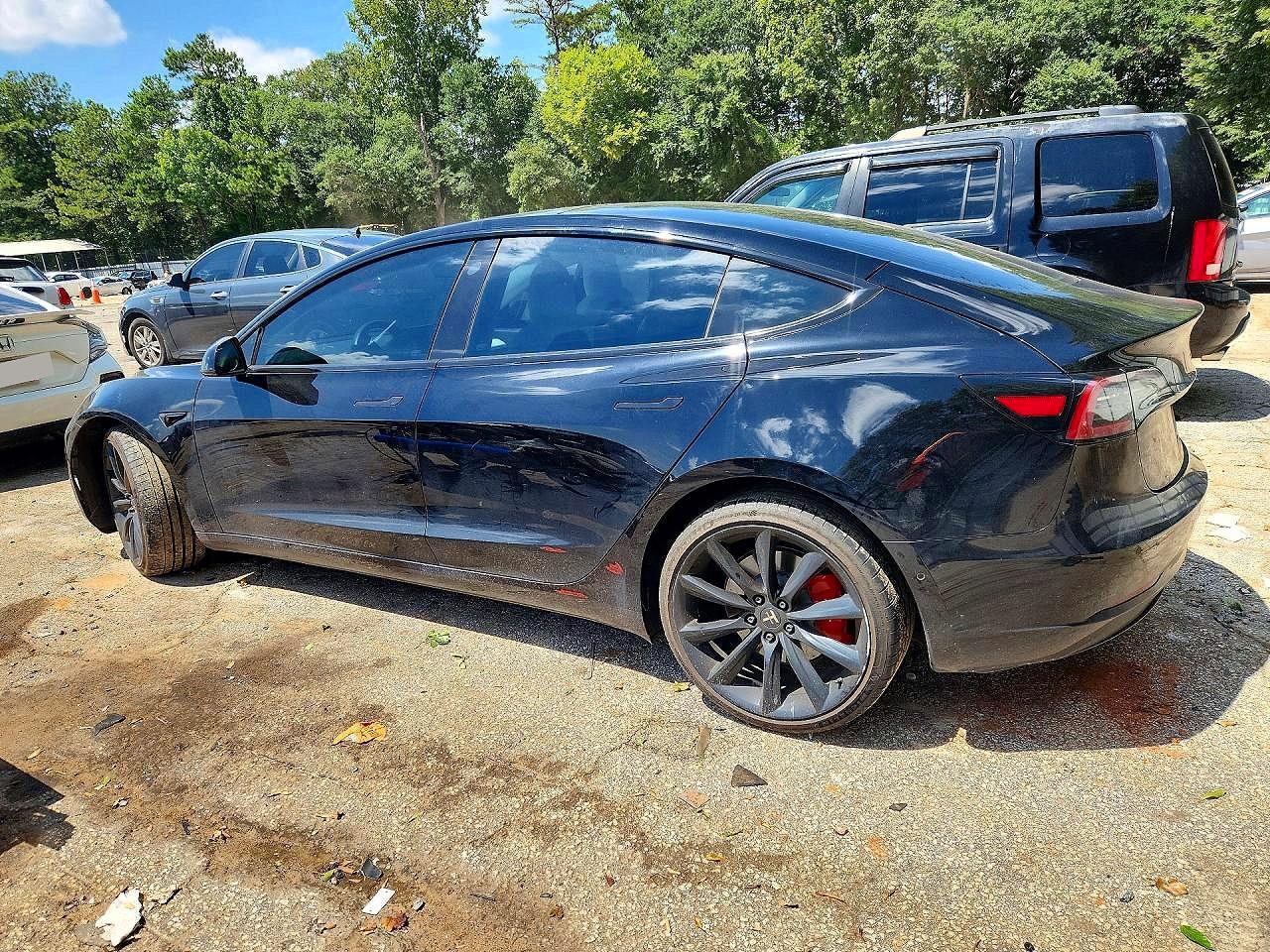2018 Tesla Model 3 Black vin: 5YJ3E1EB2JF171074