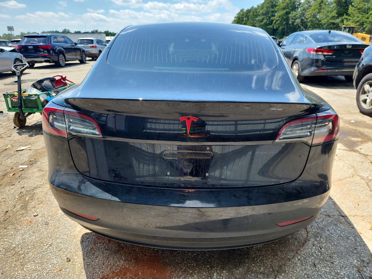 2018 Tesla Model 3 Black vin: 5YJ3E1EB2JF171074