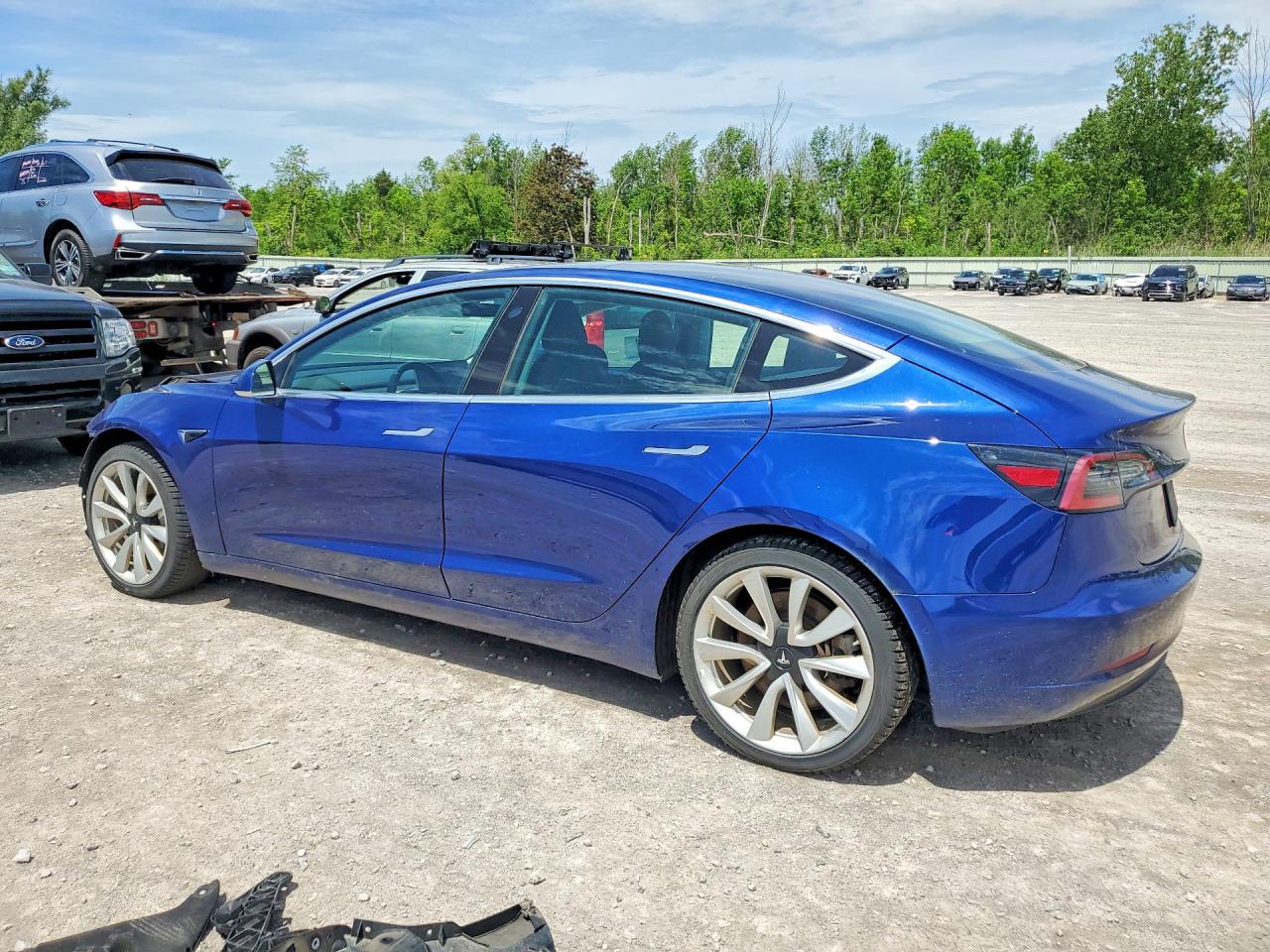 2020 Tesla Model 3 Blue vin: 5YJ3E1EB2LF783097