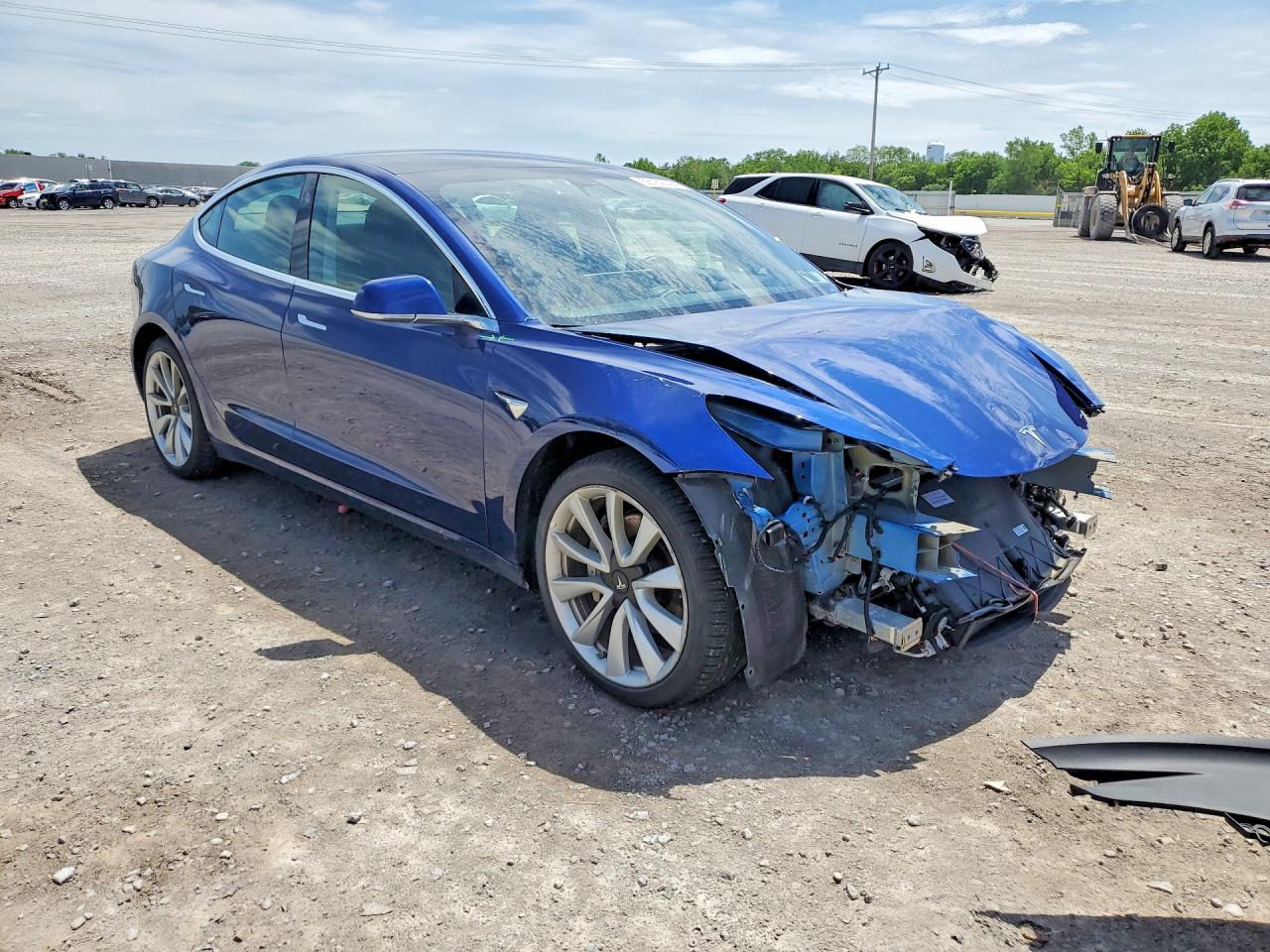 2020 Tesla Model 3 Blue vin: 5YJ3E1EB2LF783097