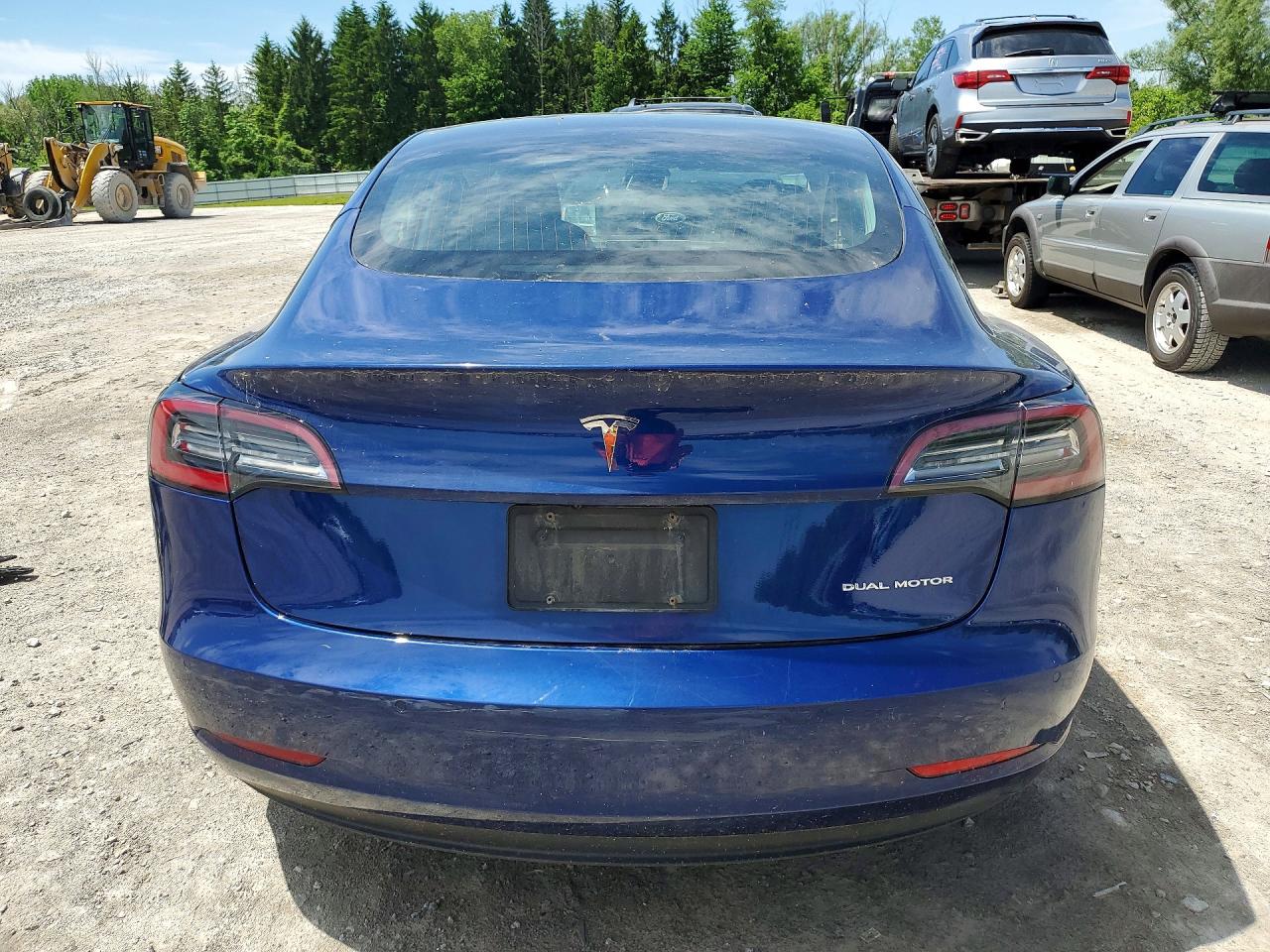 2020 Tesla Model 3 Blue vin: 5YJ3E1EB2LF783097