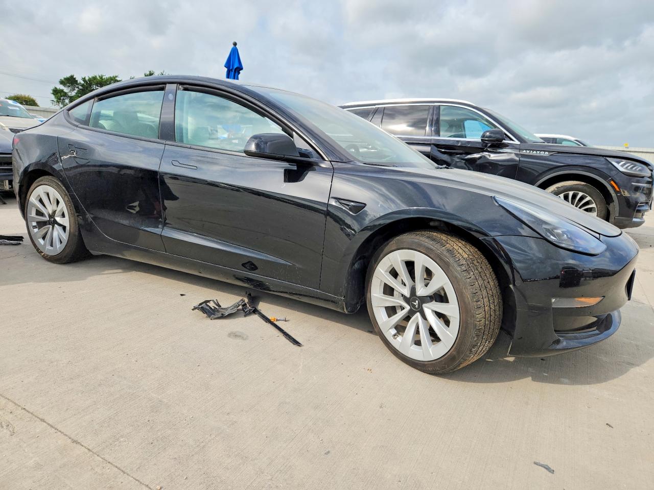 2022 Tesla Model 3 Black vin: 5YJ3E1EB2NF163451