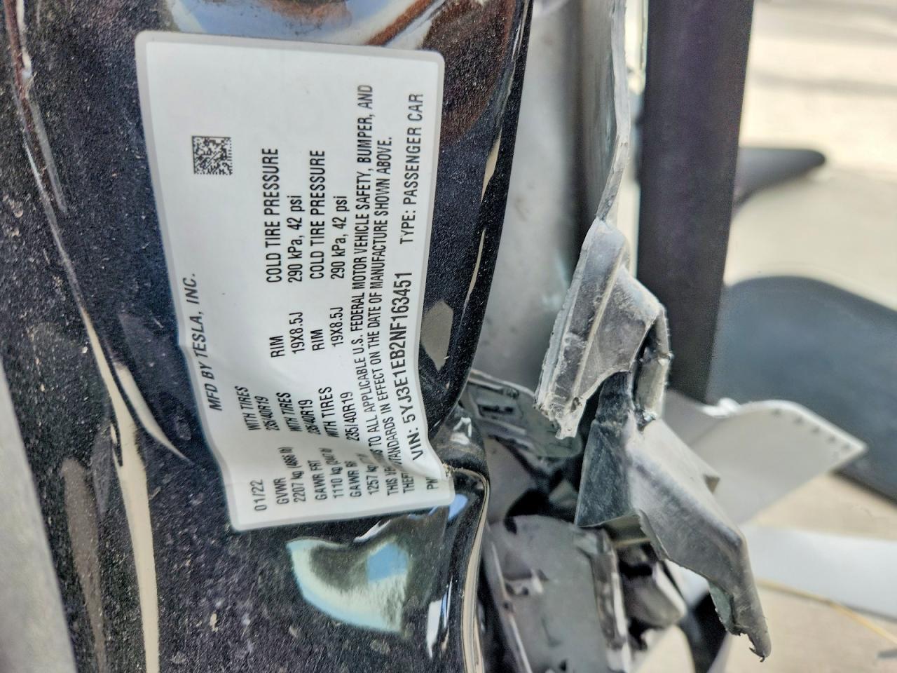 2022 Tesla Model 3 Black vin: 5YJ3E1EB2NF163451