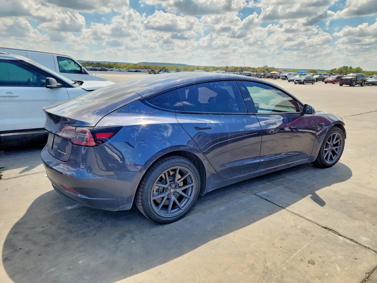 2021 Tesla Model 3 Gray vin: 5YJ3E1EB4MF019771