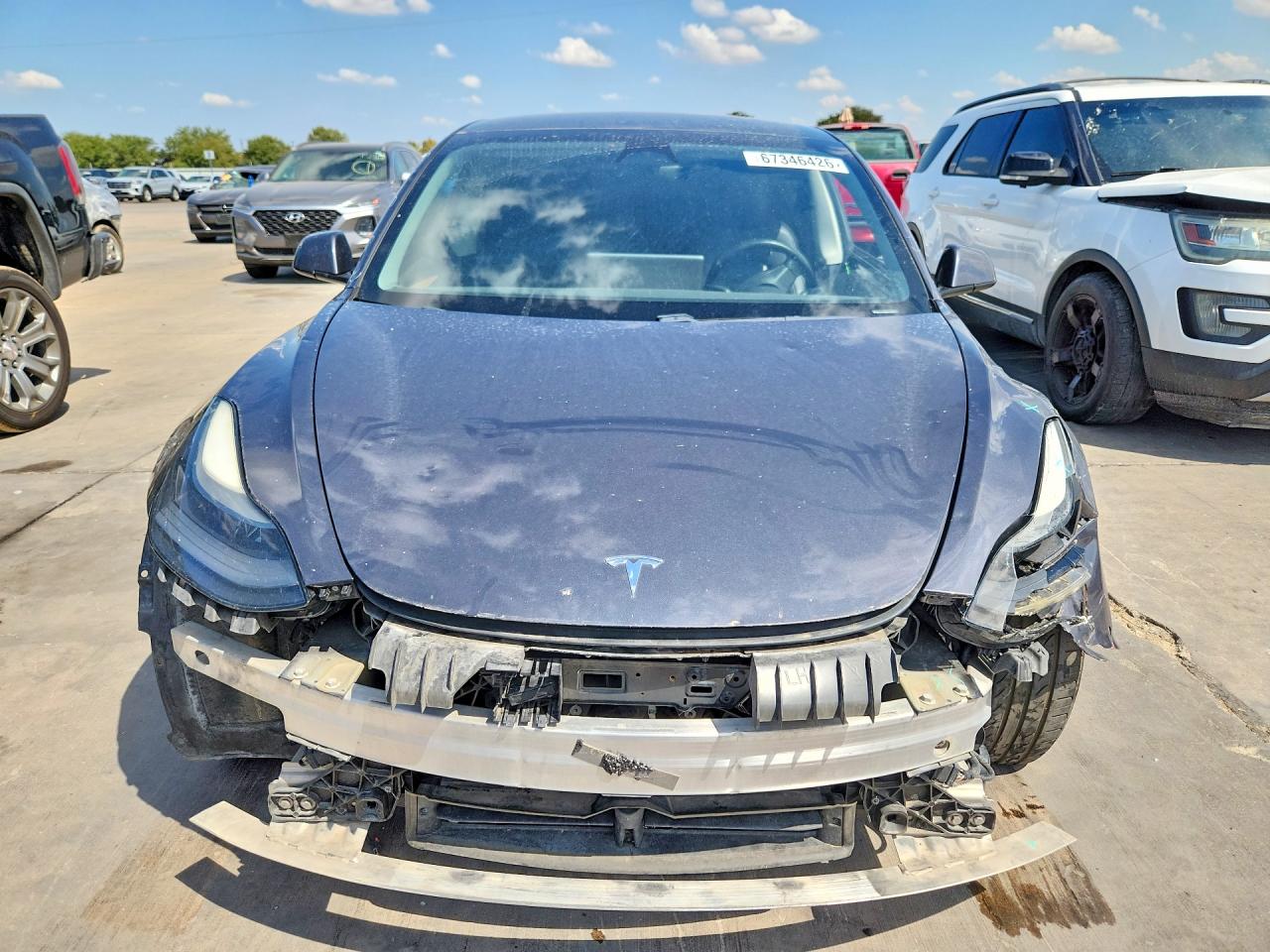 2021 Tesla Model 3 Gray vin: 5YJ3E1EB4MF019771