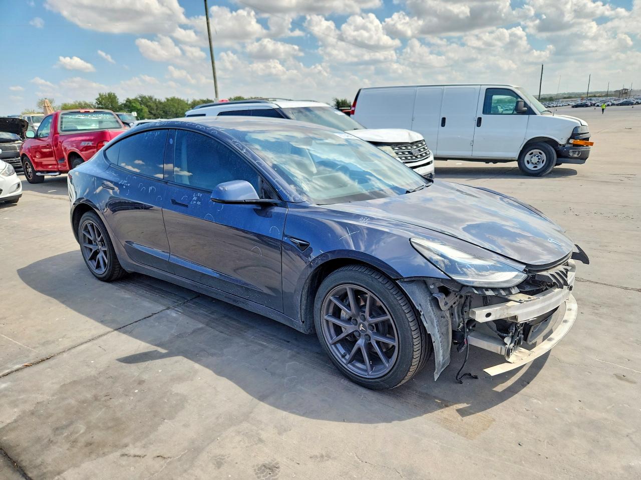 2021 Tesla Model 3 Gray vin: 5YJ3E1EB4MF019771