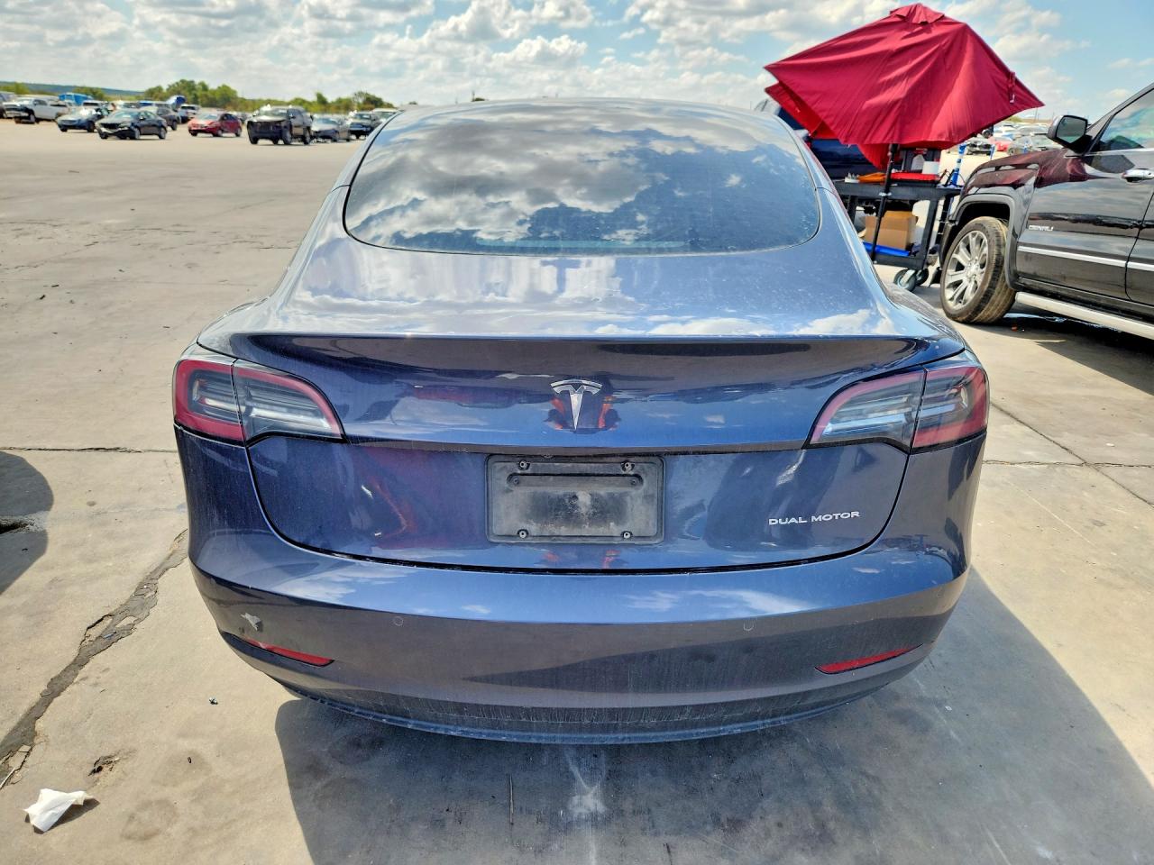 2021 Tesla Model 3 Gray vin: 5YJ3E1EB4MF019771