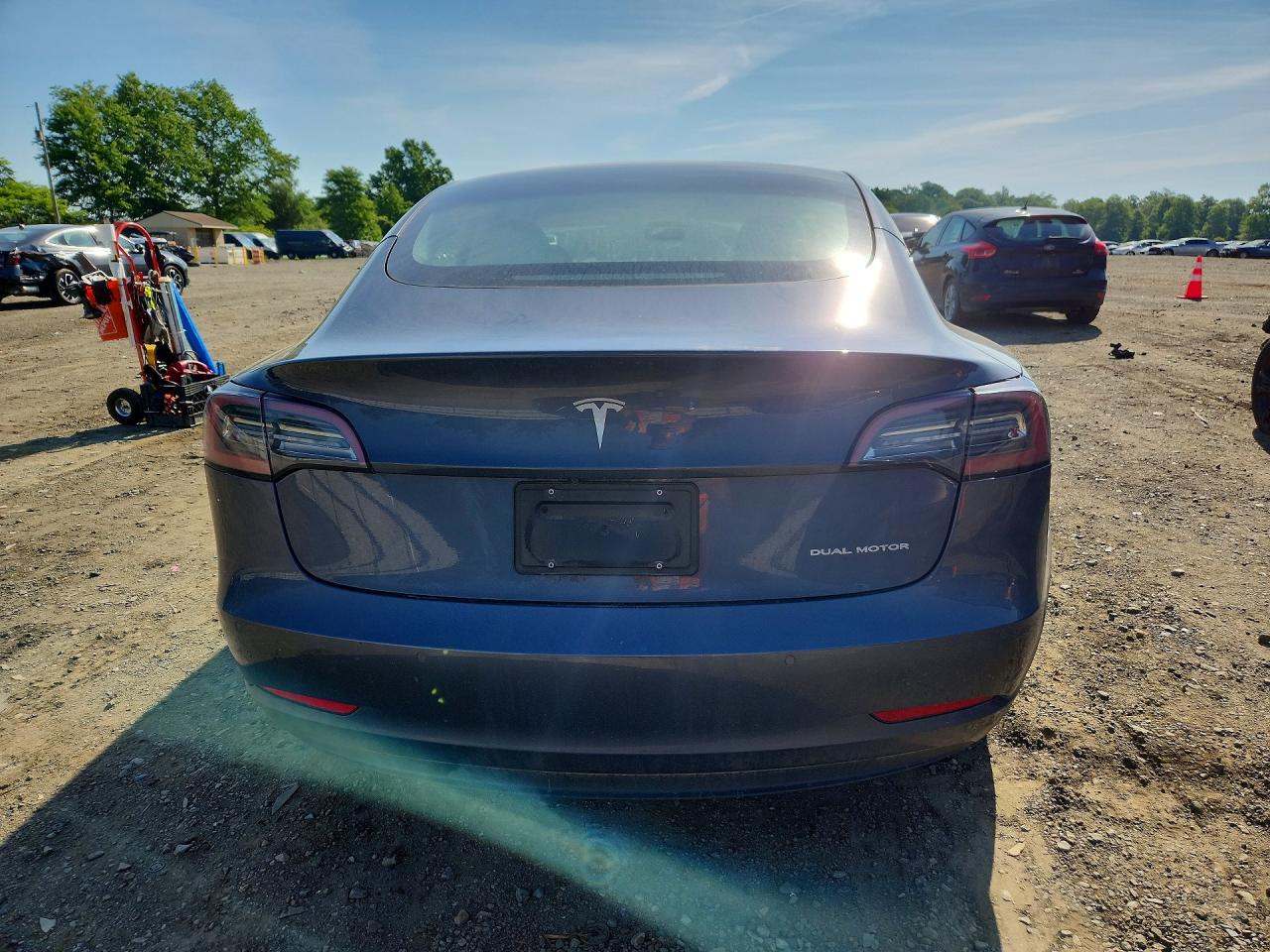2022 Tesla Model 3 Gray vin: 5YJ3E1EB4NF203190