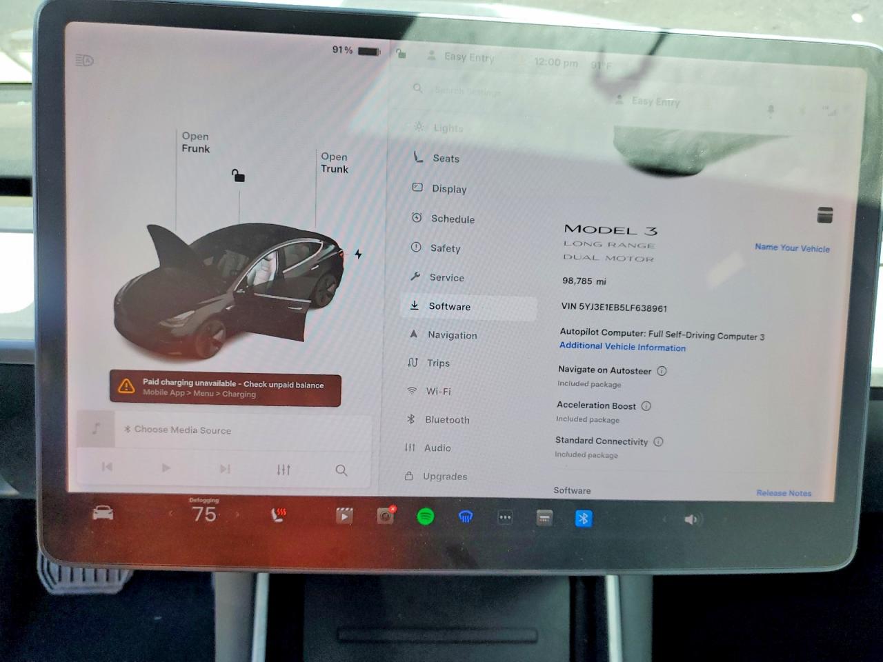 2020 Tesla Model 3 Black vin: 5YJ3E1EB5LF638961