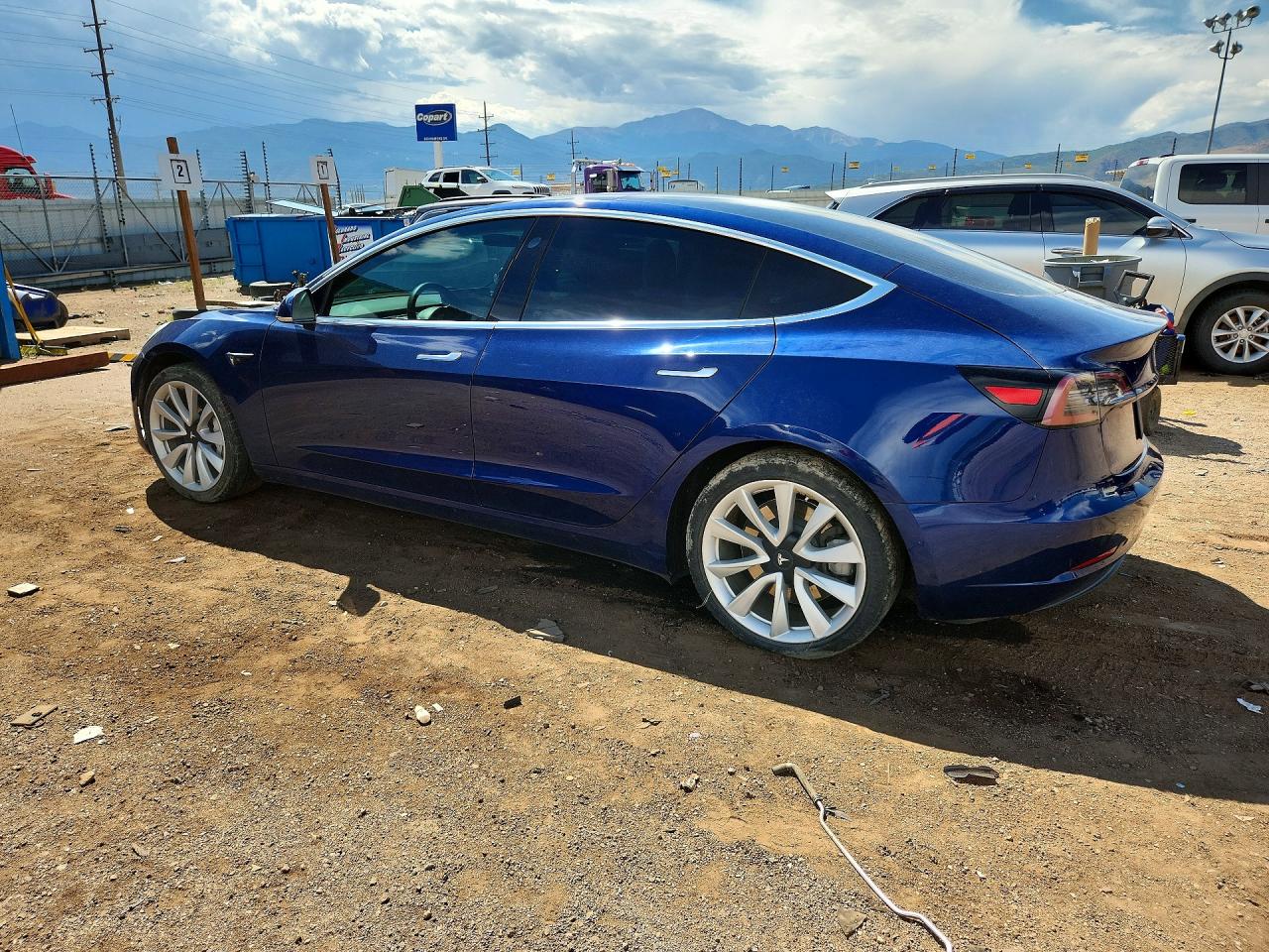 2020 Tesla Model 3 Blue vin: 5YJ3E1EB5LF640239