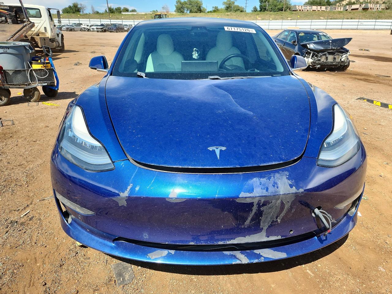 2020 Tesla Model 3 Blue vin: 5YJ3E1EB5LF640239