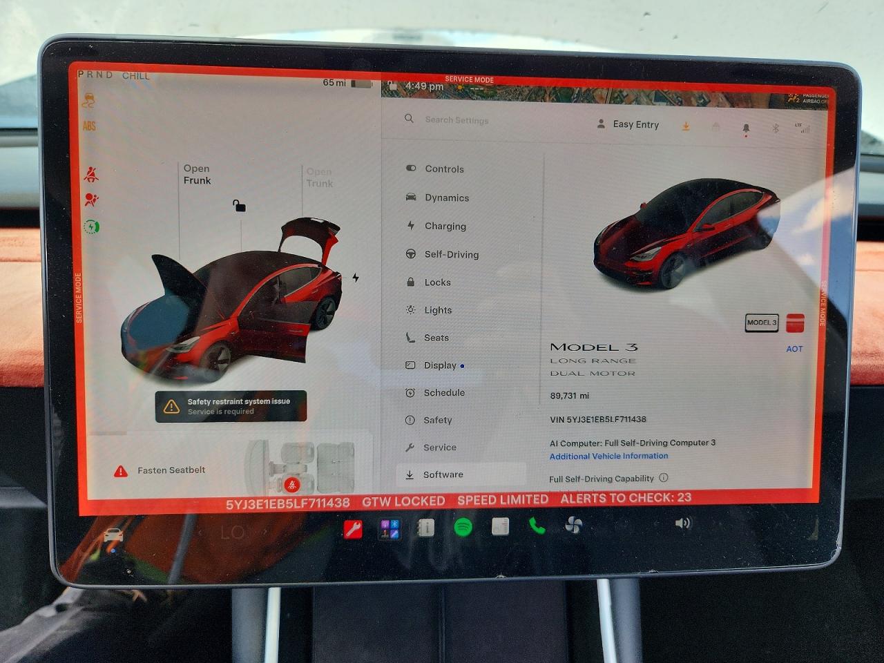 2020 Tesla Model 3 Белый vin: 5YJ3E1EB5LF711438
