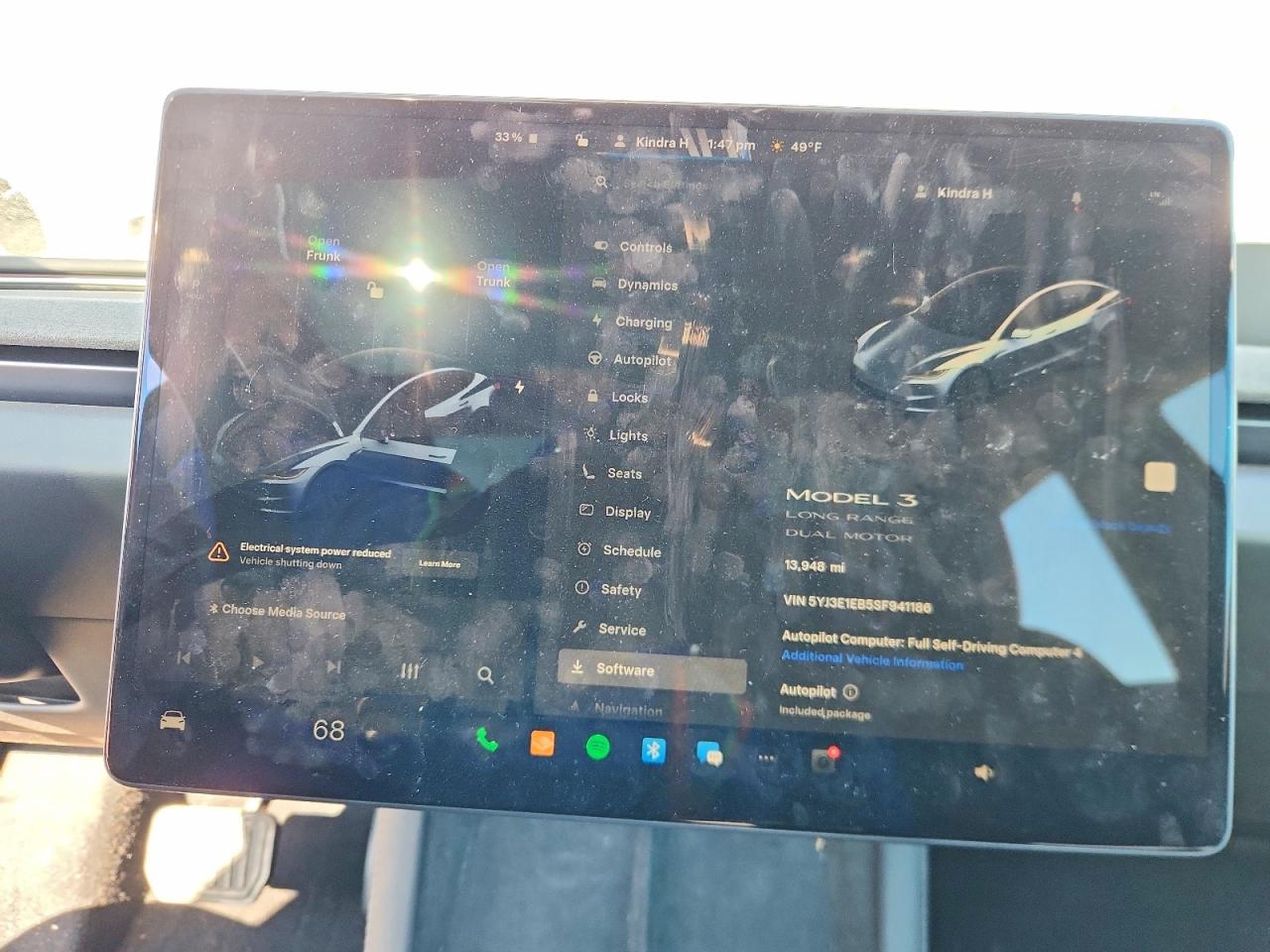 2025 Tesla Model 3 Charcoal vin: 5YJ3E1EB5SF941186