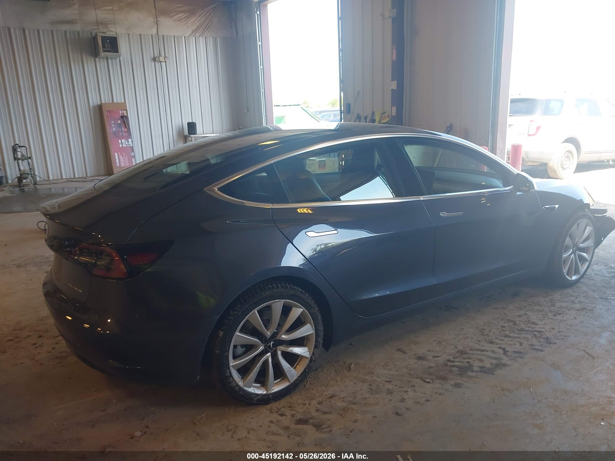 2018 Tesla Model 3 Long Range/performance Gray vin: 5YJ3E1EB6JF116613