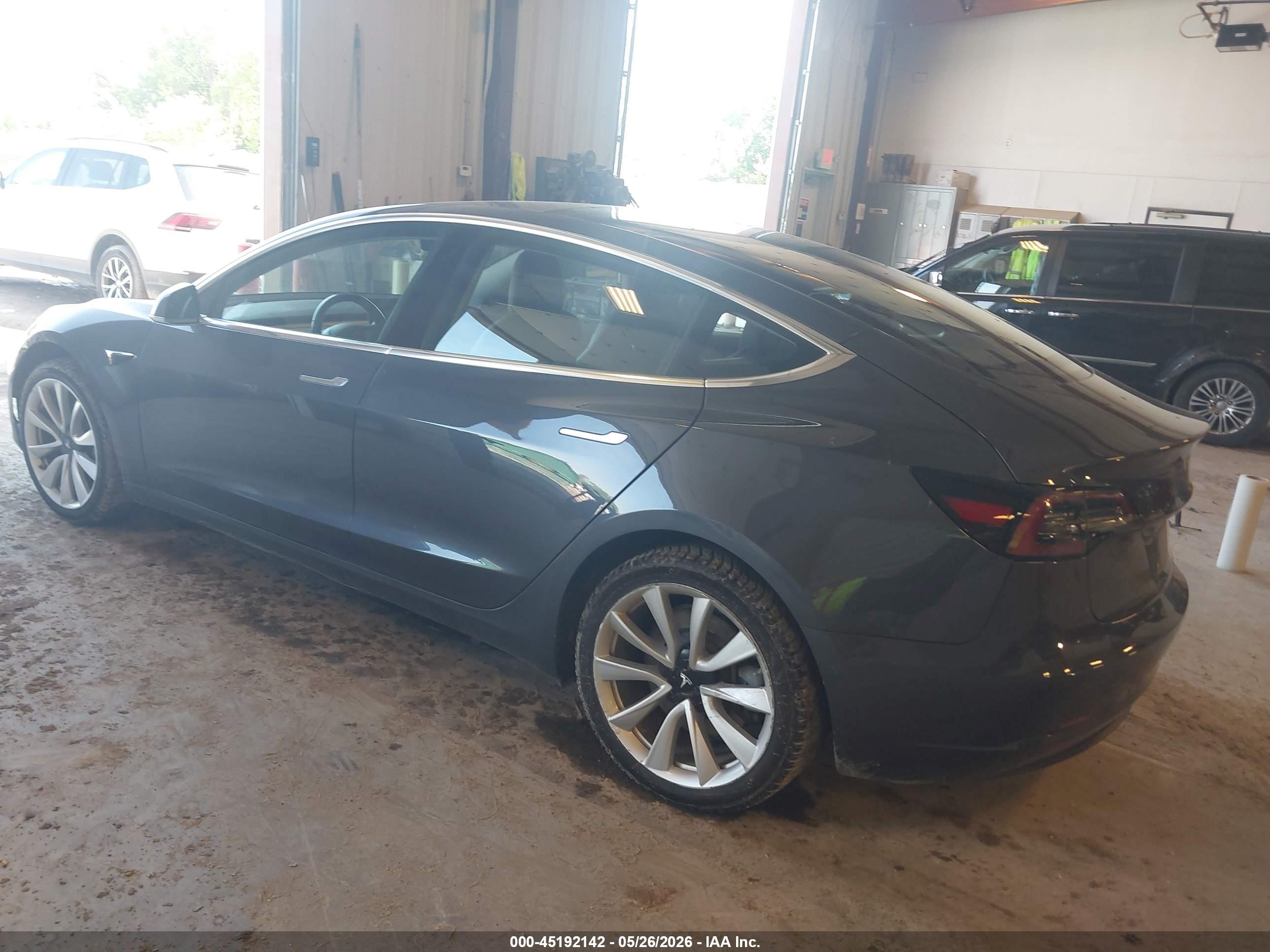 2018 Tesla Model 3 Long Range/performance Gray vin: 5YJ3E1EB6JF116613