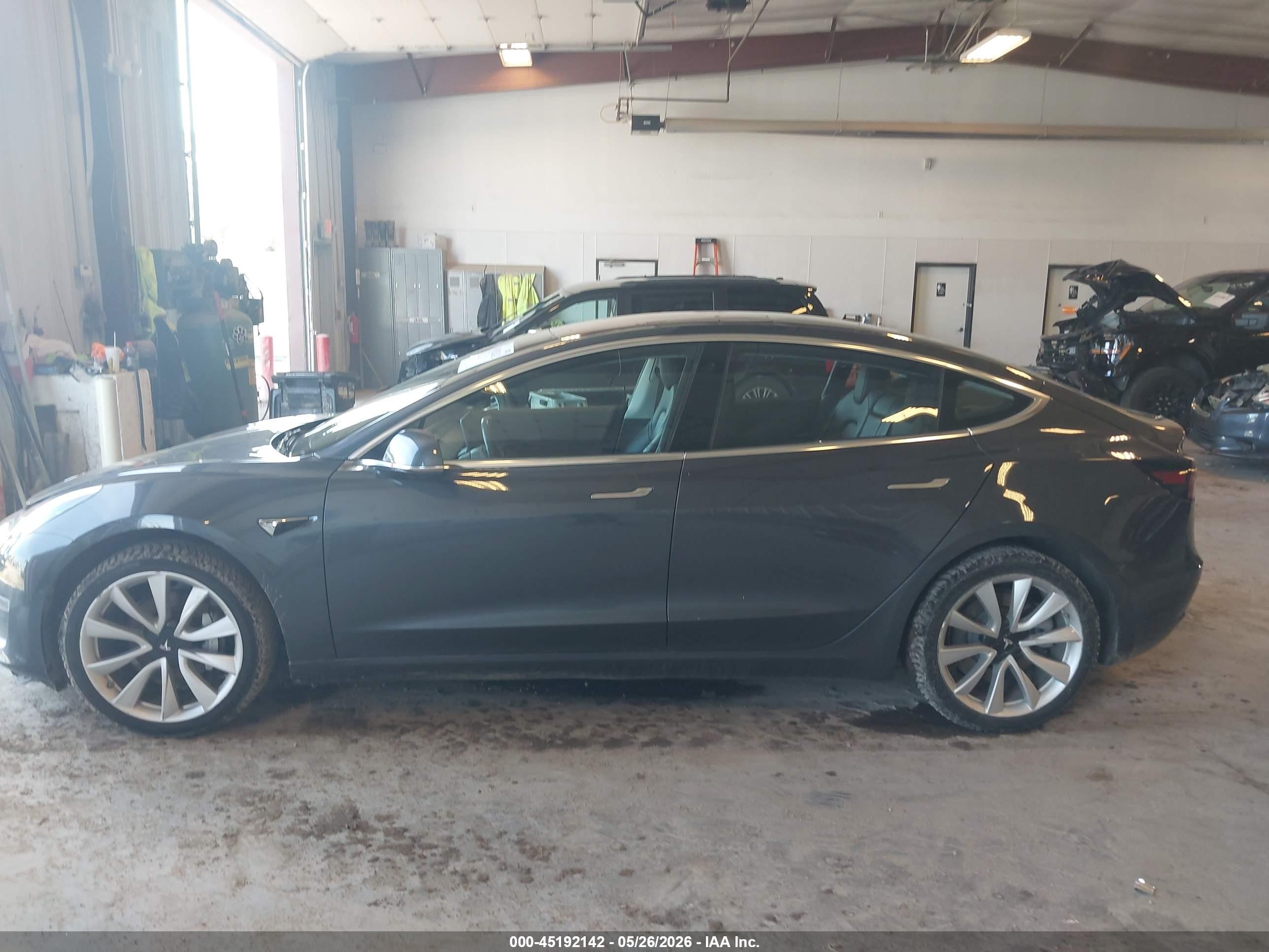 2018 Tesla Model 3 Long Range/performance Gray vin: 5YJ3E1EB6JF116613
