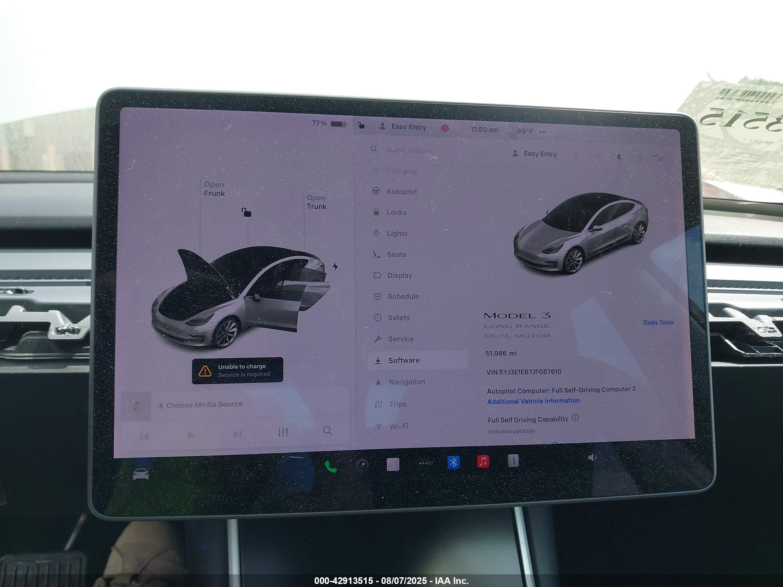 2018 Tesla Model 3 Long Range/performance Серебряный vin: 5YJ3E1EB7JF087610