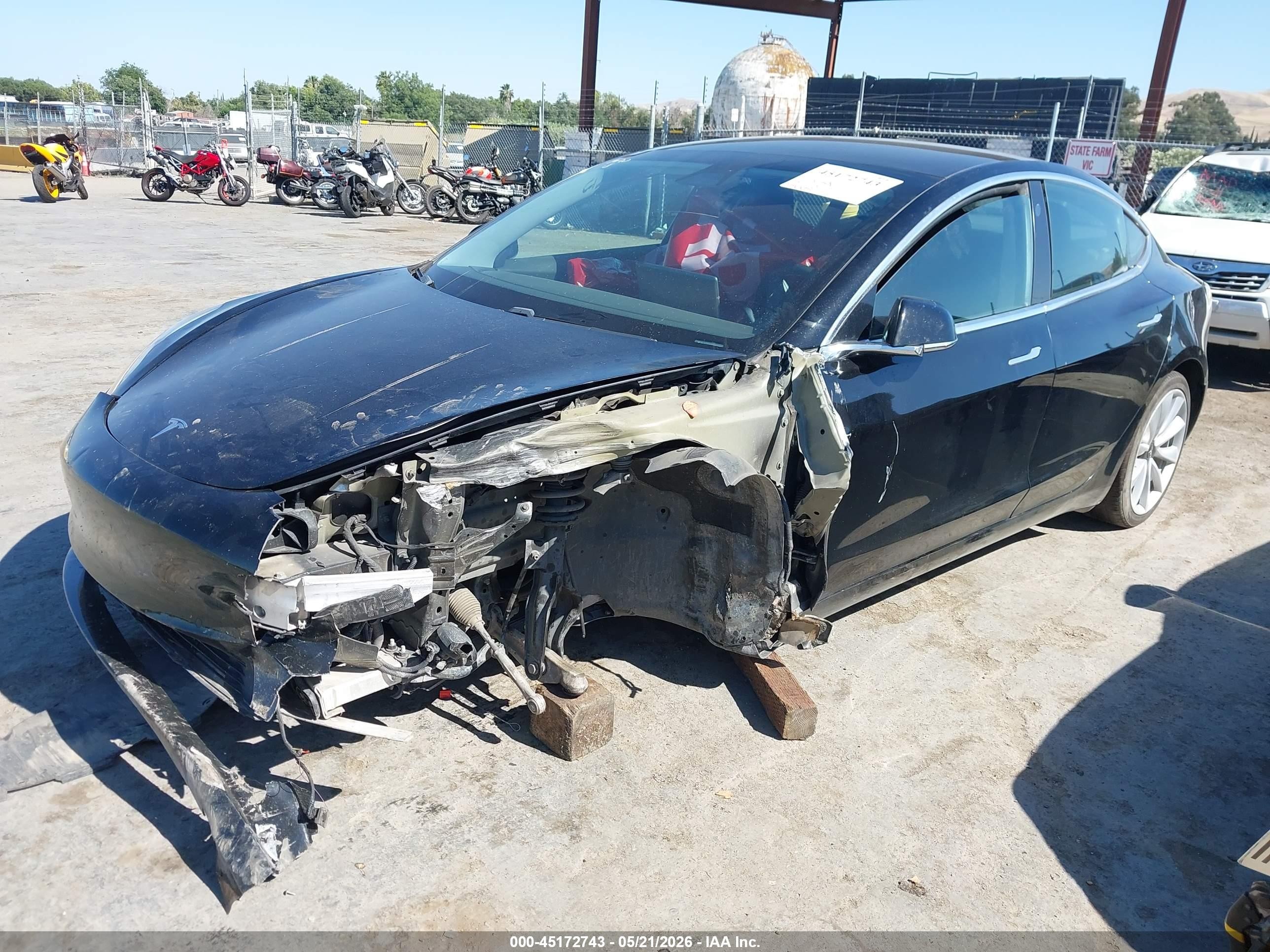 2019 Tesla Model 3 Long Range/performance Black vin: 5YJ3E1EB7KF543154
