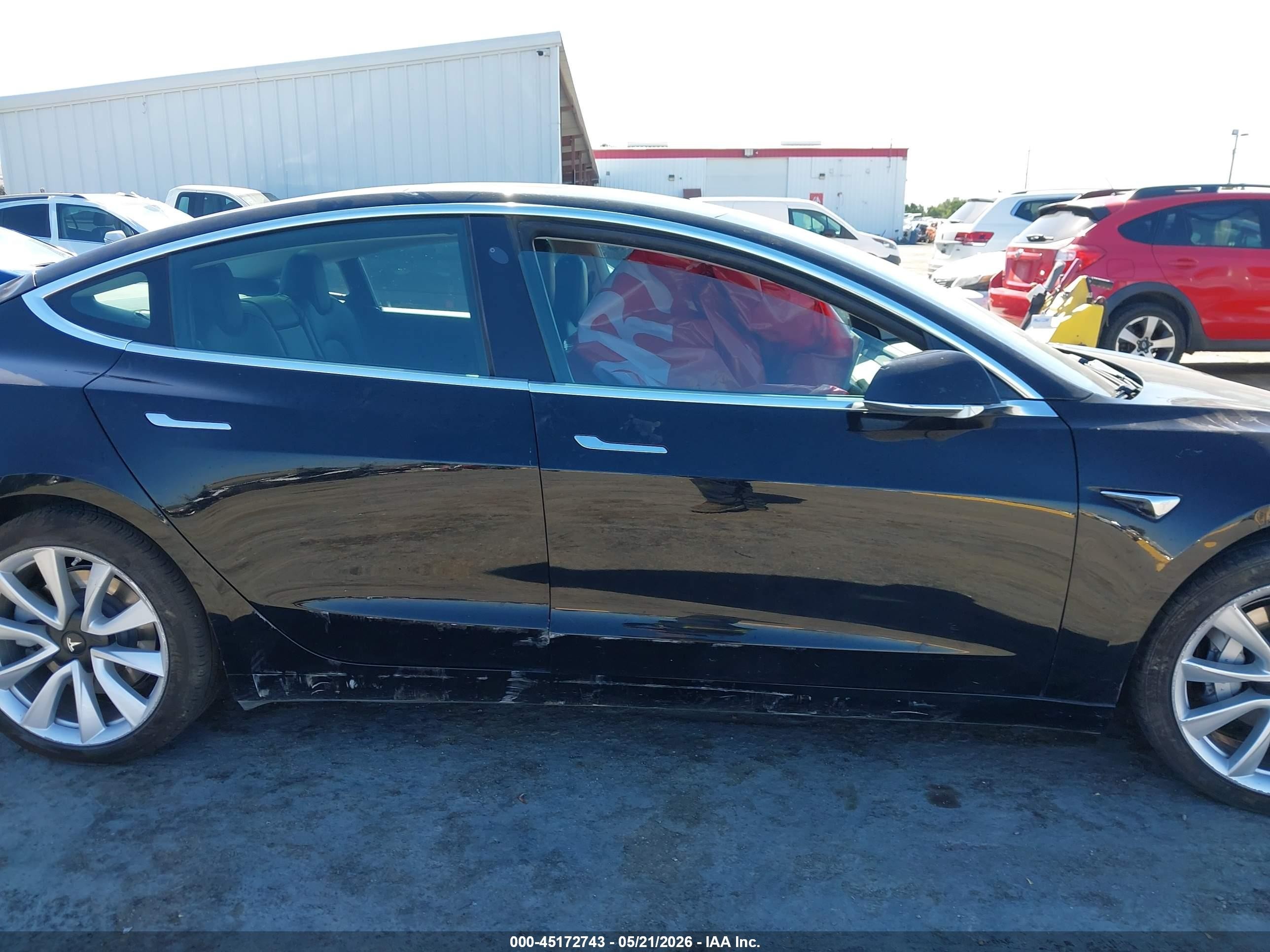 2019 Tesla Model 3 Long Range/performance Black vin: 5YJ3E1EB7KF543154