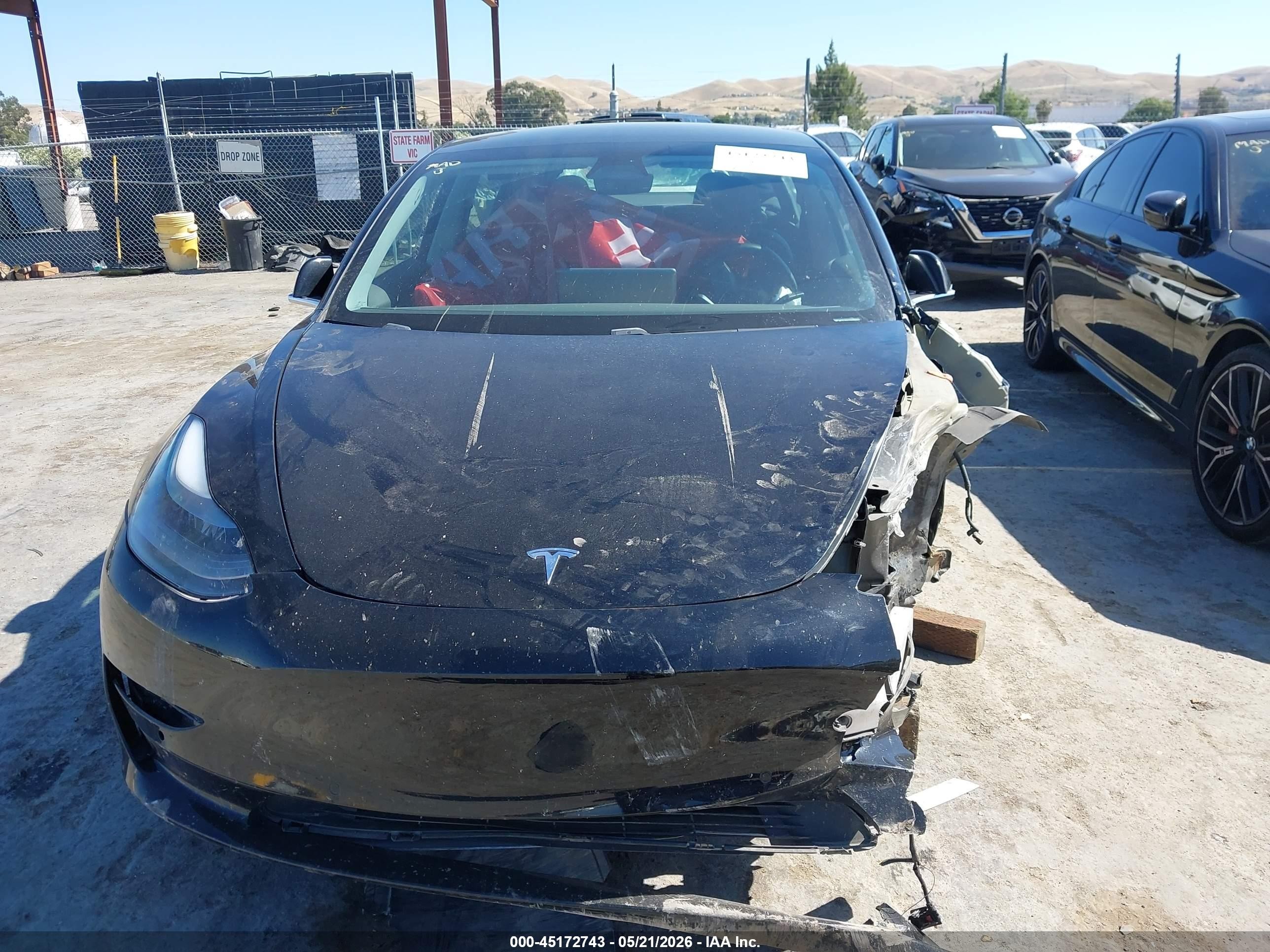 2019 Tesla Model 3 Long Range/performance Black vin: 5YJ3E1EB7KF543154