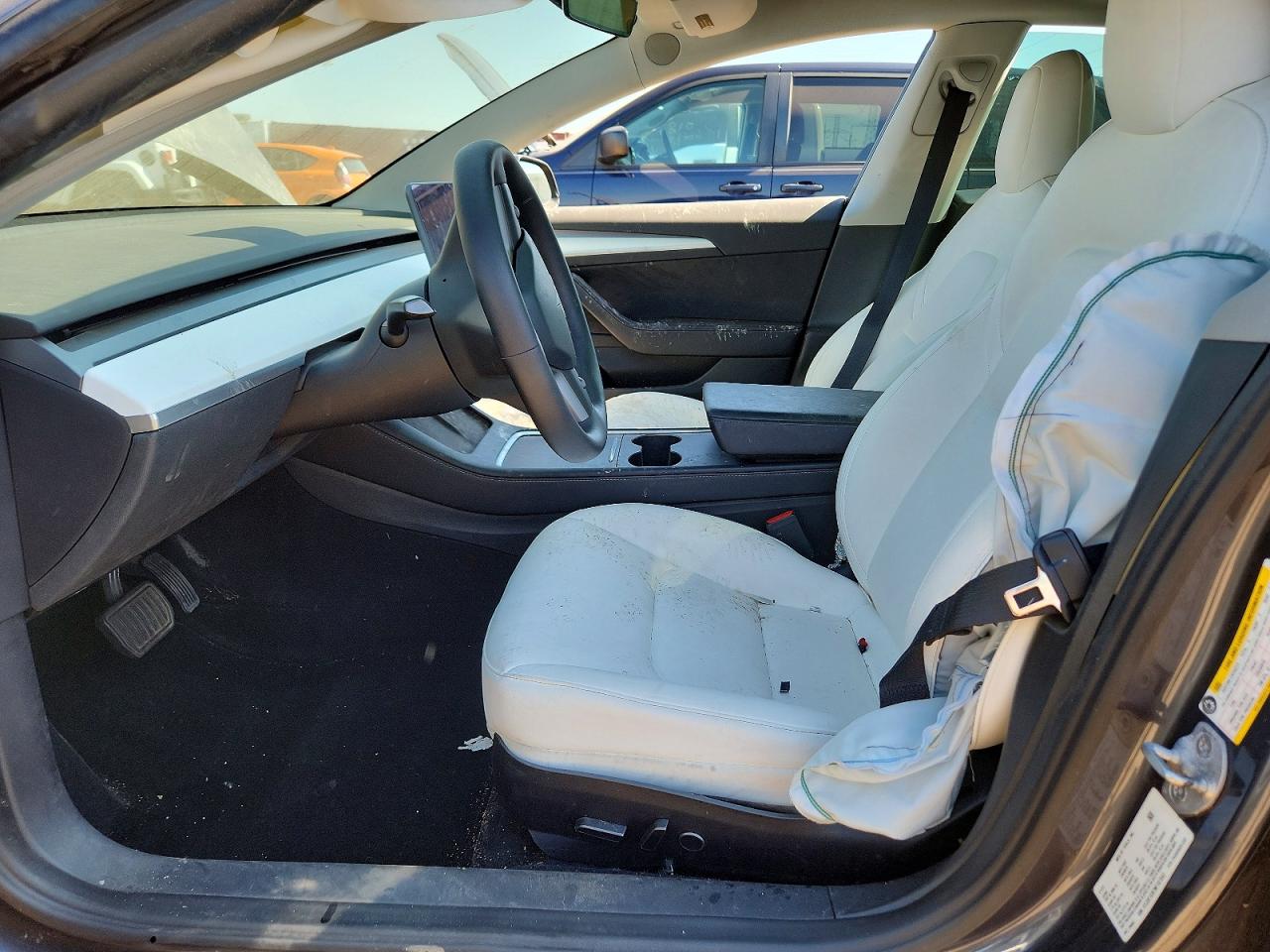 2022 Tesla Model 3 Gray vin: 5YJ3E1EB7NF167043