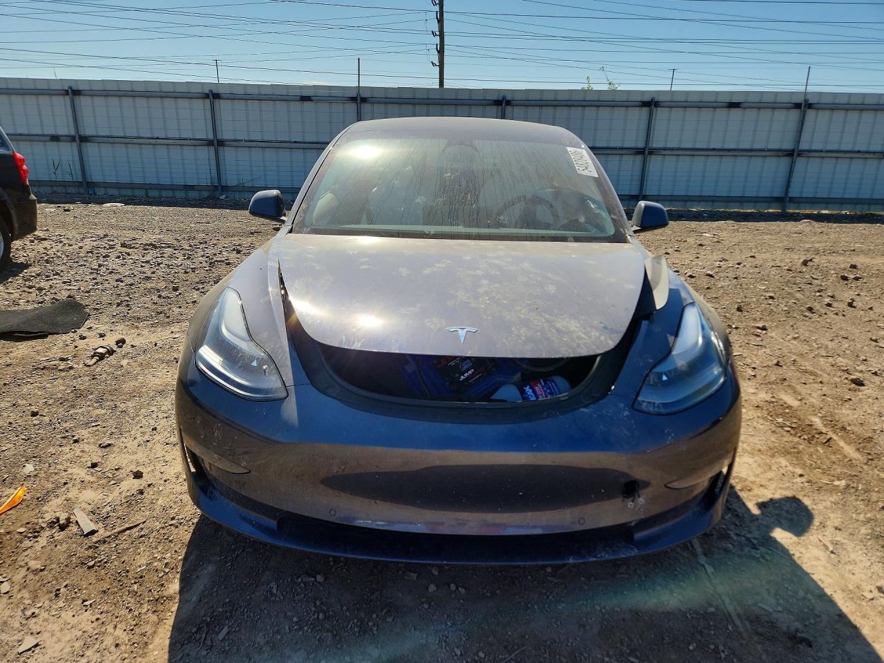 2022 Tesla Model 3 Gray vin: 5YJ3E1EB7NF167043