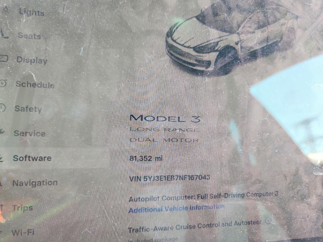 2022 Tesla Model 3 Gray vin: 5YJ3E1EB7NF167043