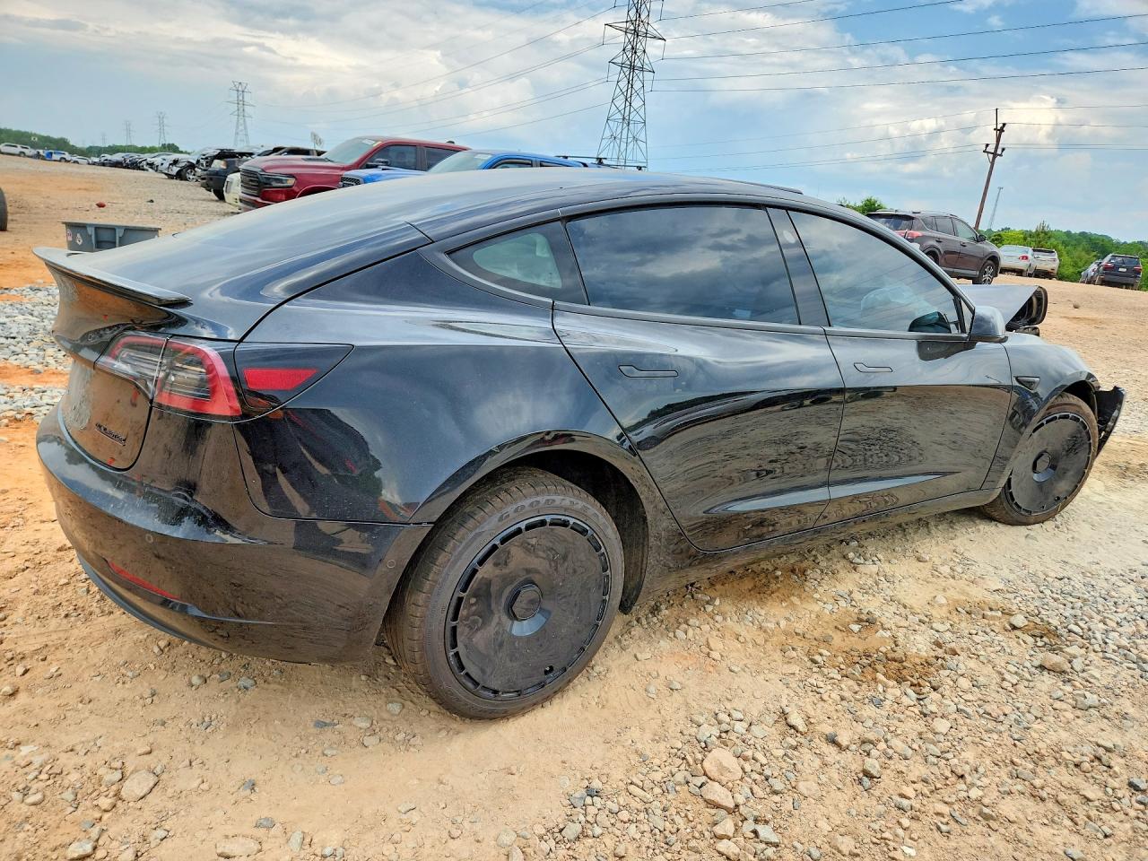 2018 Tesla Model 3 Black vin: 5YJ3E1EB8JF099216