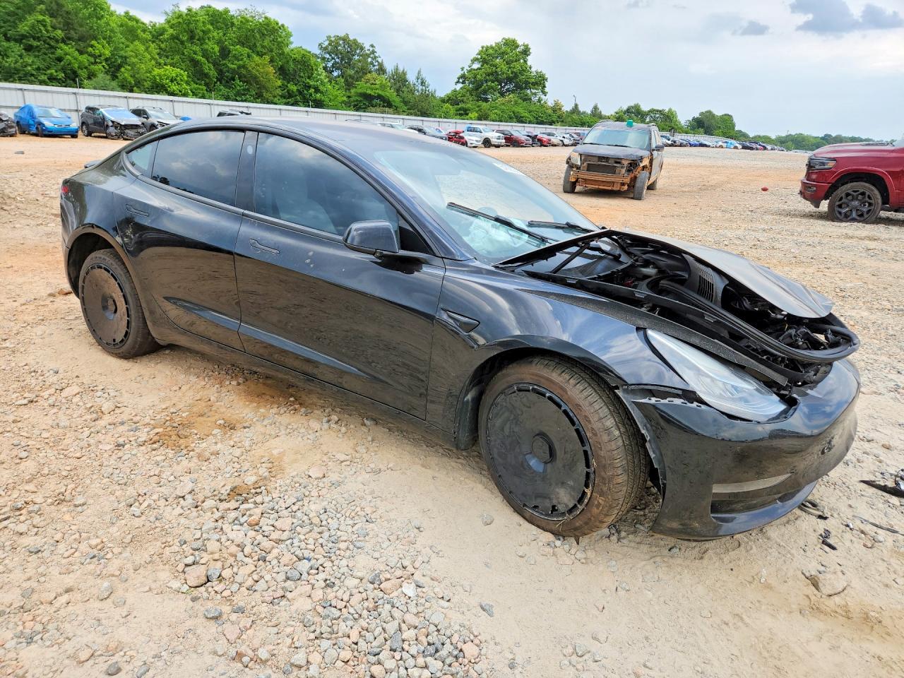 2018 Tesla Model 3 Black vin: 5YJ3E1EB8JF099216