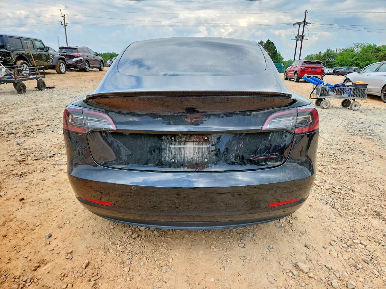 2018 Tesla Model 3 Black vin: 5YJ3E1EB8JF099216