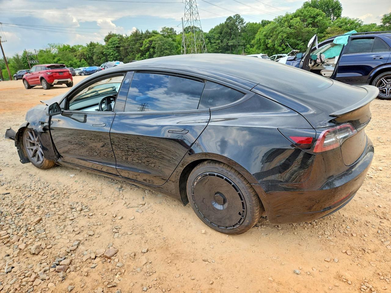 2018 Tesla Model 3 Black vin: 5YJ3E1EB8JF099216