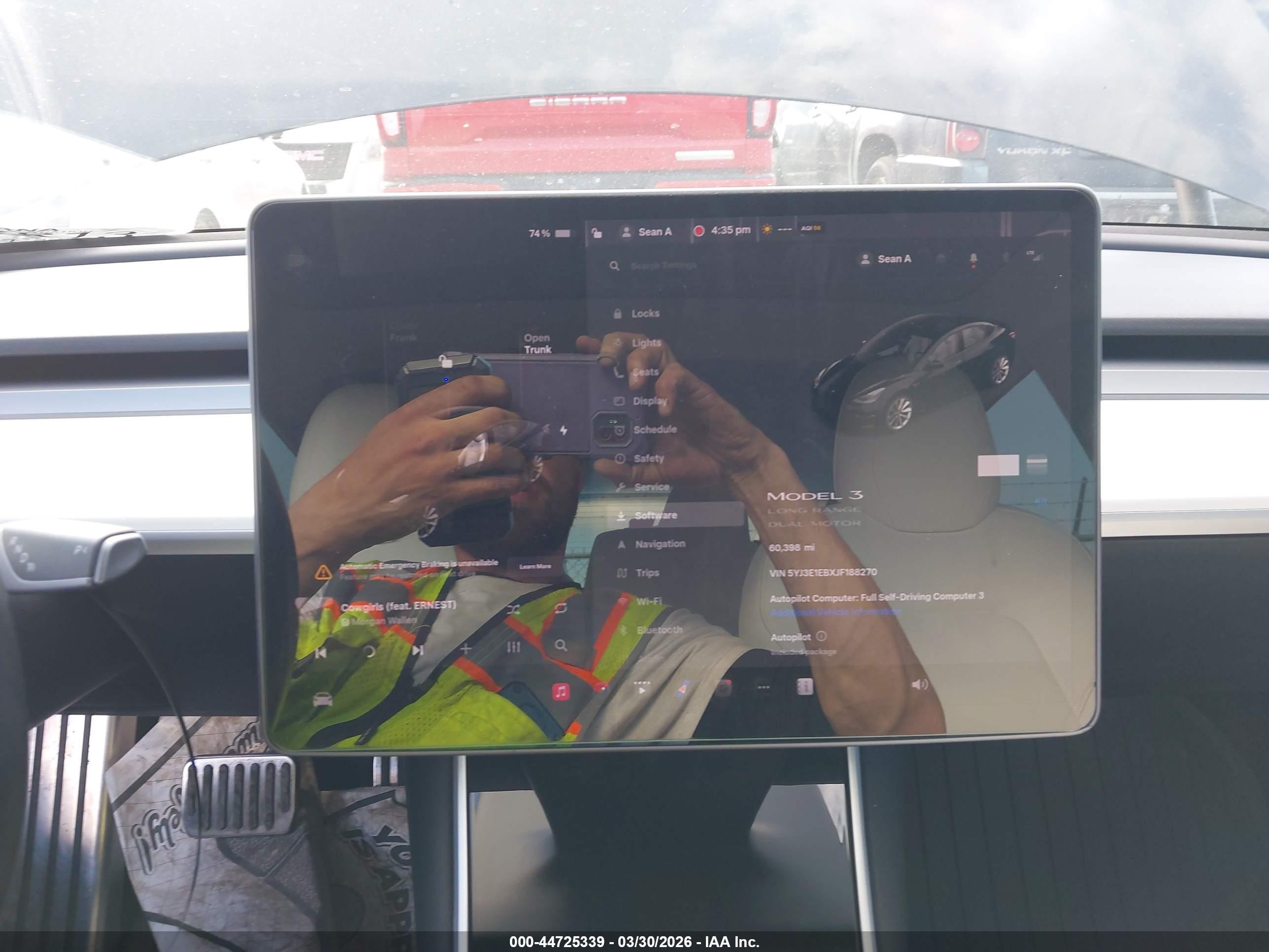 2018 Tesla Model 3 Long Range/performance Черный vin: 5YJ3E1EBXJF188270
