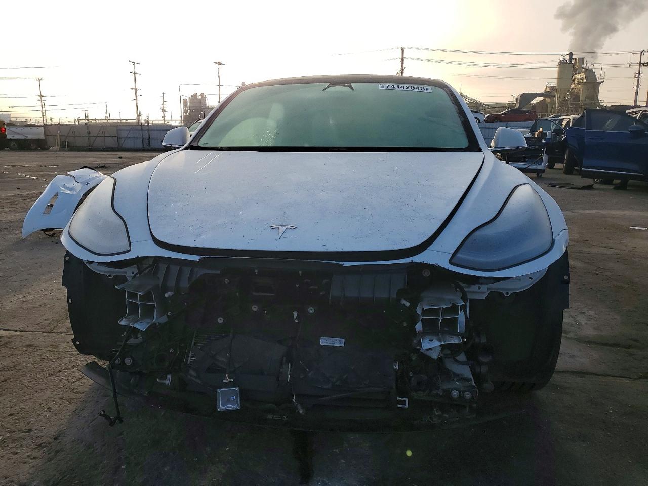 2020 Tesla Model 3 White vin: 5YJ3E1EBXLF796096