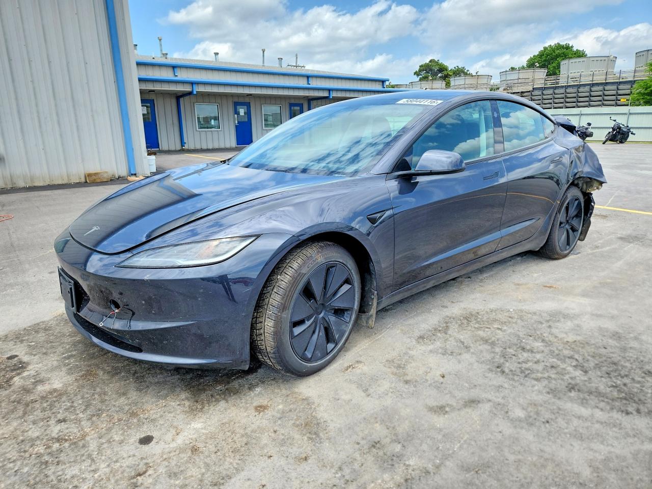 2024 Tesla Model 3 Серый vin: 5YJ3E1EBXRF801337