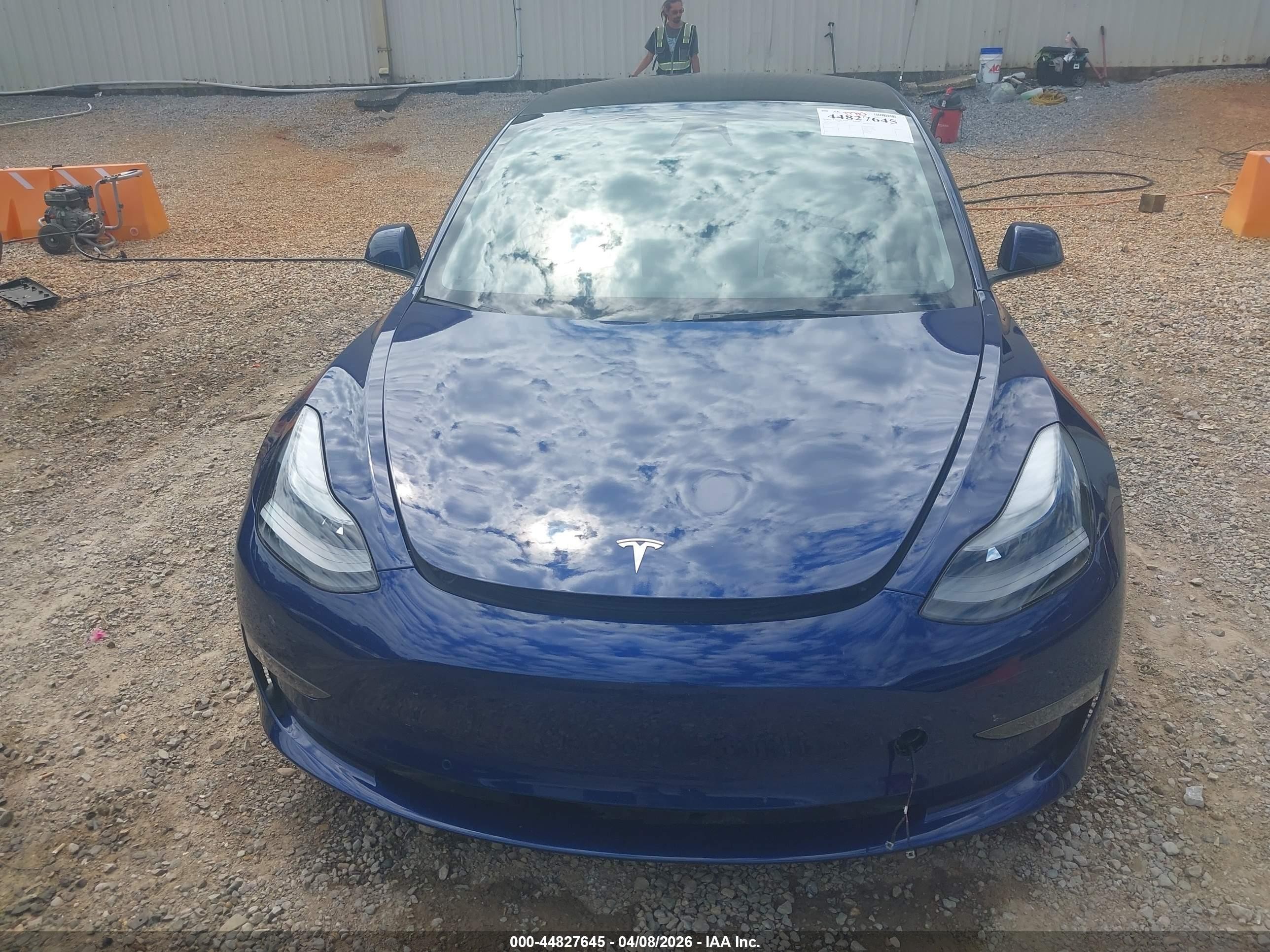 2022 Tesla Model 3 Performance Dual Motor All-wheel Drive Синий vin: 5YJ3E1EC2NF274350