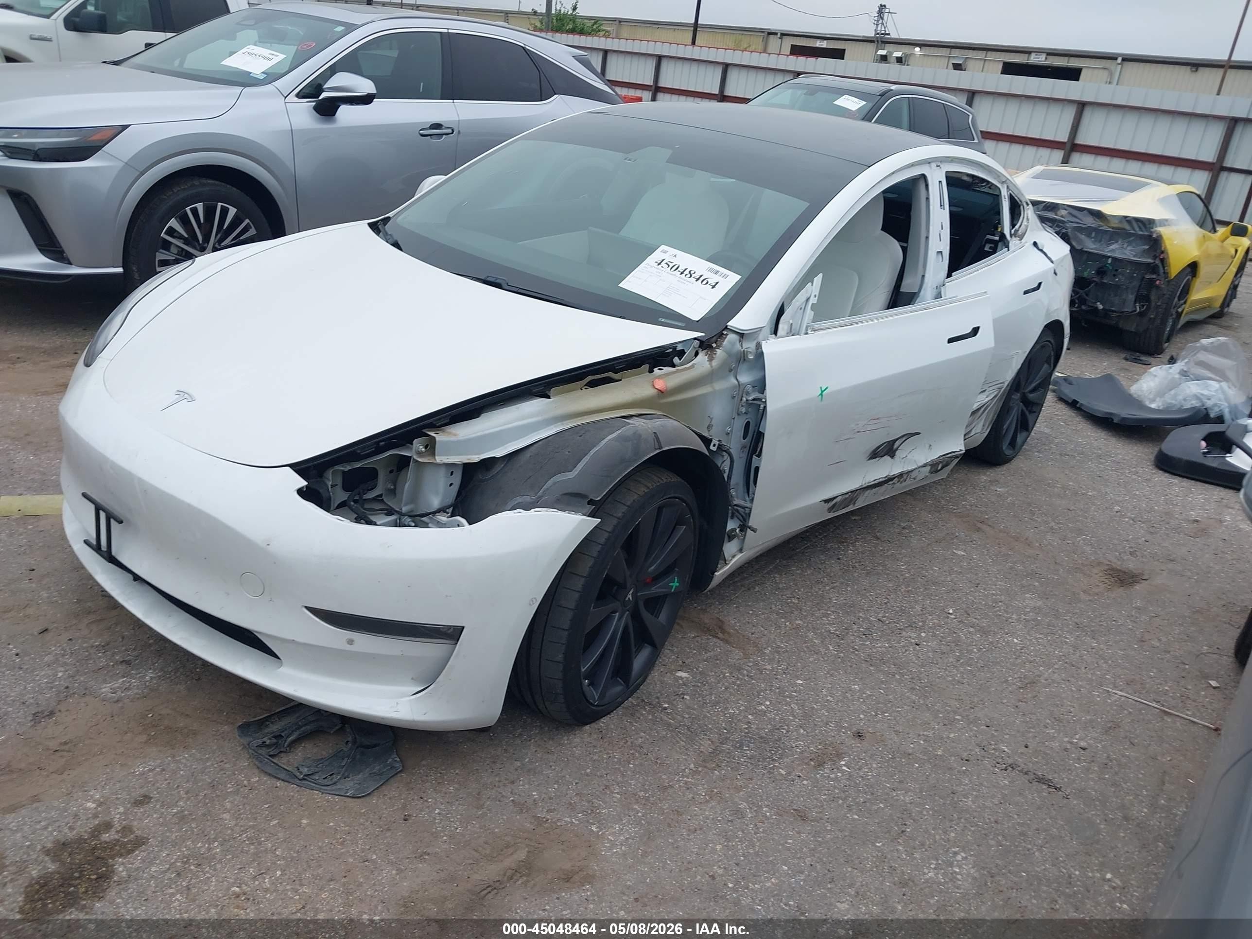 2020 Tesla Model 3 Performance Dual Motor All-wheel Drive Белый vin: 5YJ3E1EC3LF624789
